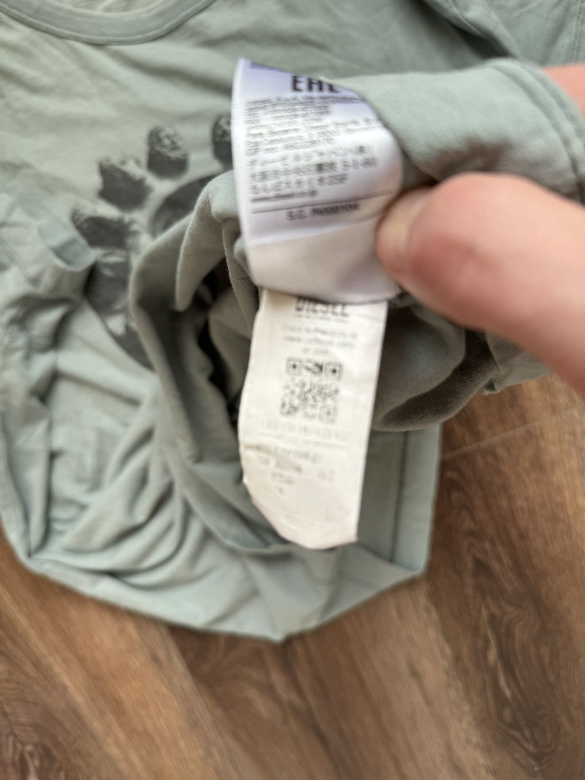 Diesel Diesel Big logo short sleeve men’s L mint colour t shirt Size US L / EU 52-54 / 3 - 7 Thumbnail