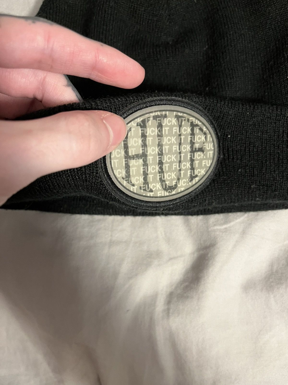Huf Huf fuck it lenticular beanie black Size ONE SIZE - 2 Thumbnail