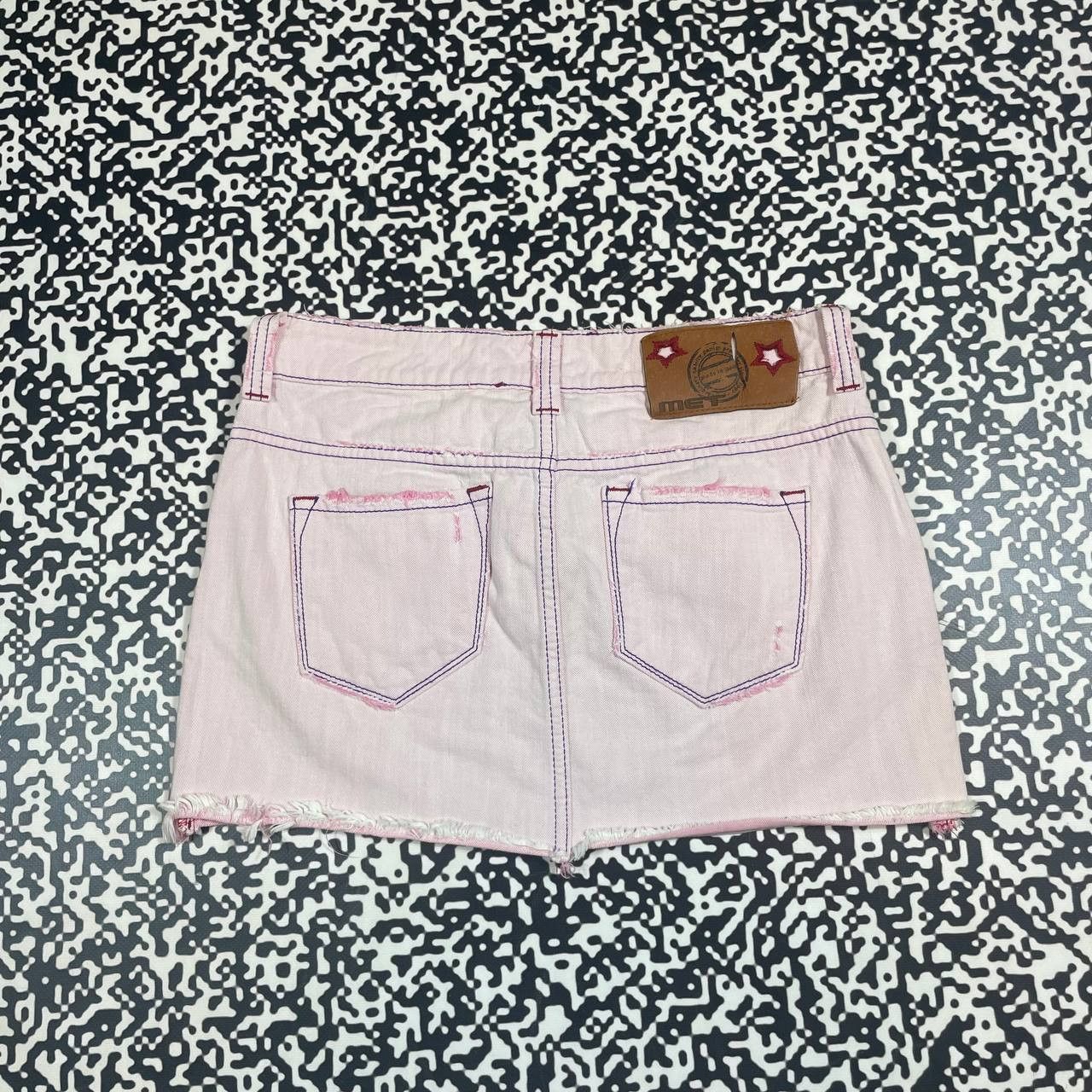 Japanese Brand Vintage Y2K MET Japanese Style Retro Sexy Pink Mini Skirt Size 26" / US 2 / IT 38 - 4 Thumbnail