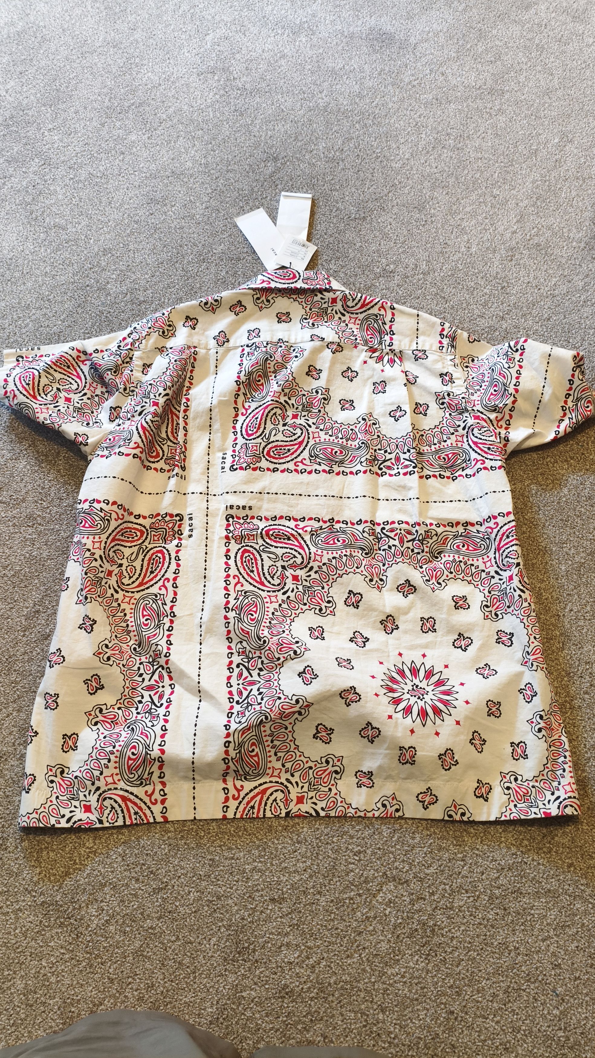 Sacai Sacai bandana print short-sleeve shirt Size US M / EU 48-50 / 2 - 5 Thumbnail
