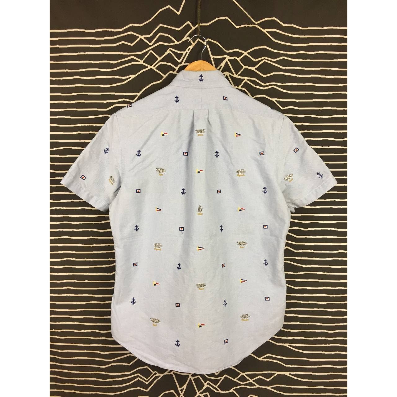 Ralph Lauren × Vintage Vtg Ralph Lauren Nautical Embroidered Oxford Shirt Size US S / EU 44-46 / 1 - 6 Thumbnail