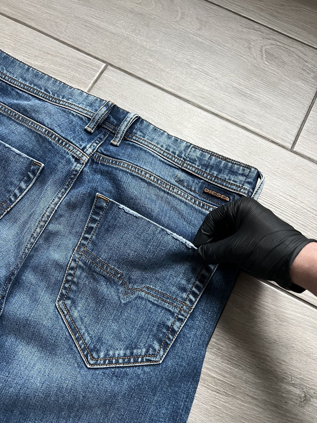 Diesel × Jean × Vintage Diesel Pants Denim Vintage Jeans Very Rare Y2k Style Size US 34 / EU 50 - 8 Thumbnail