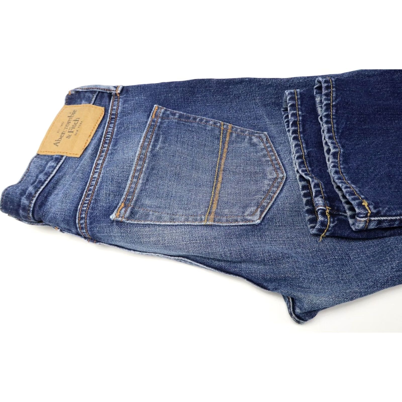 Abercrombie & Fitch Abercrombie & Fitch Jeans Men W30/L32 Faded Whiskers Button Fly Straight Size US 30 / EU 46 - 5 Thumbnail