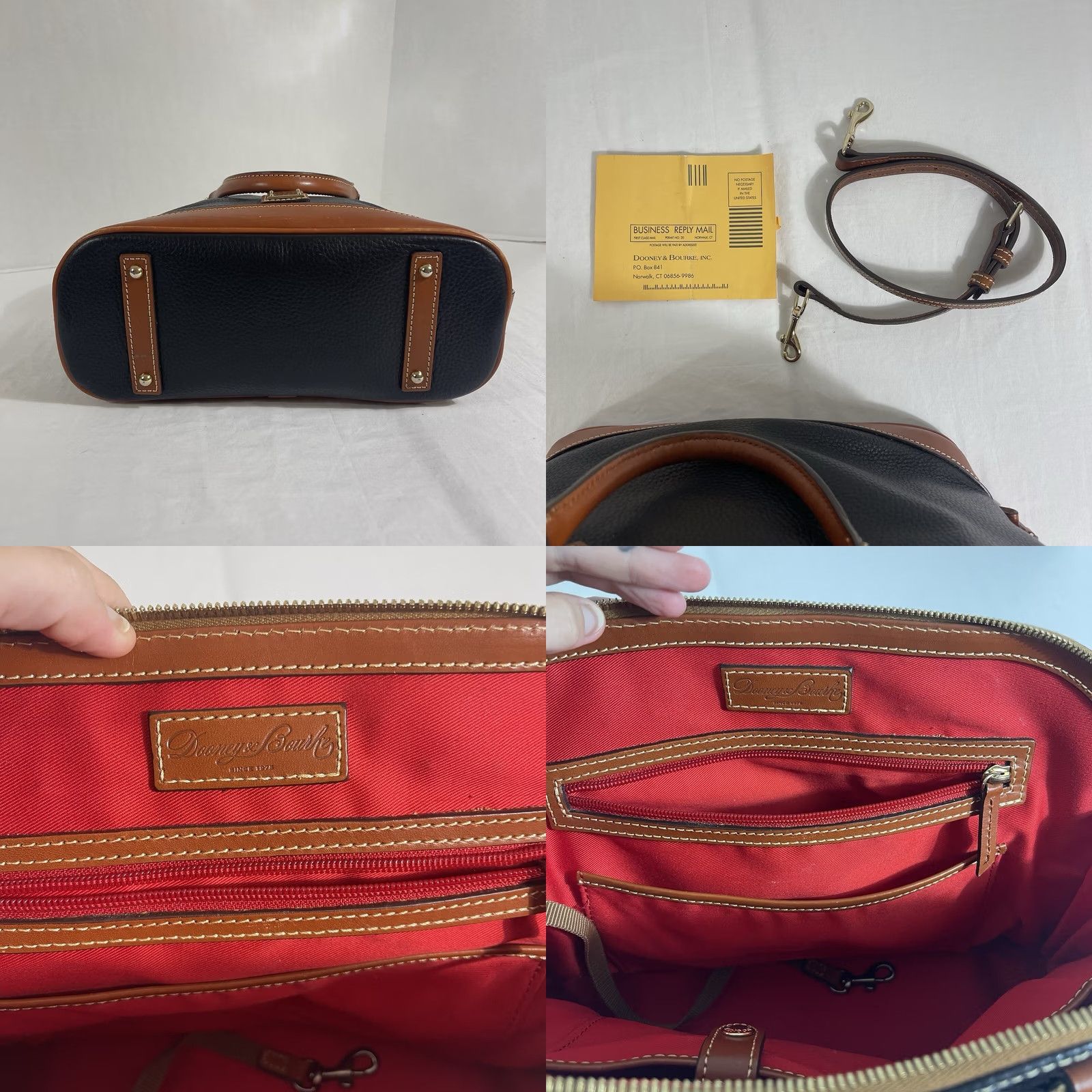 Dooney & Bourke Dooney & Bourke Pebble Leather Zip Satchel Black Bag Medium Women Sport Pettie? Size M / US 6-8 / IT 42-44 - 8 Thumbnail