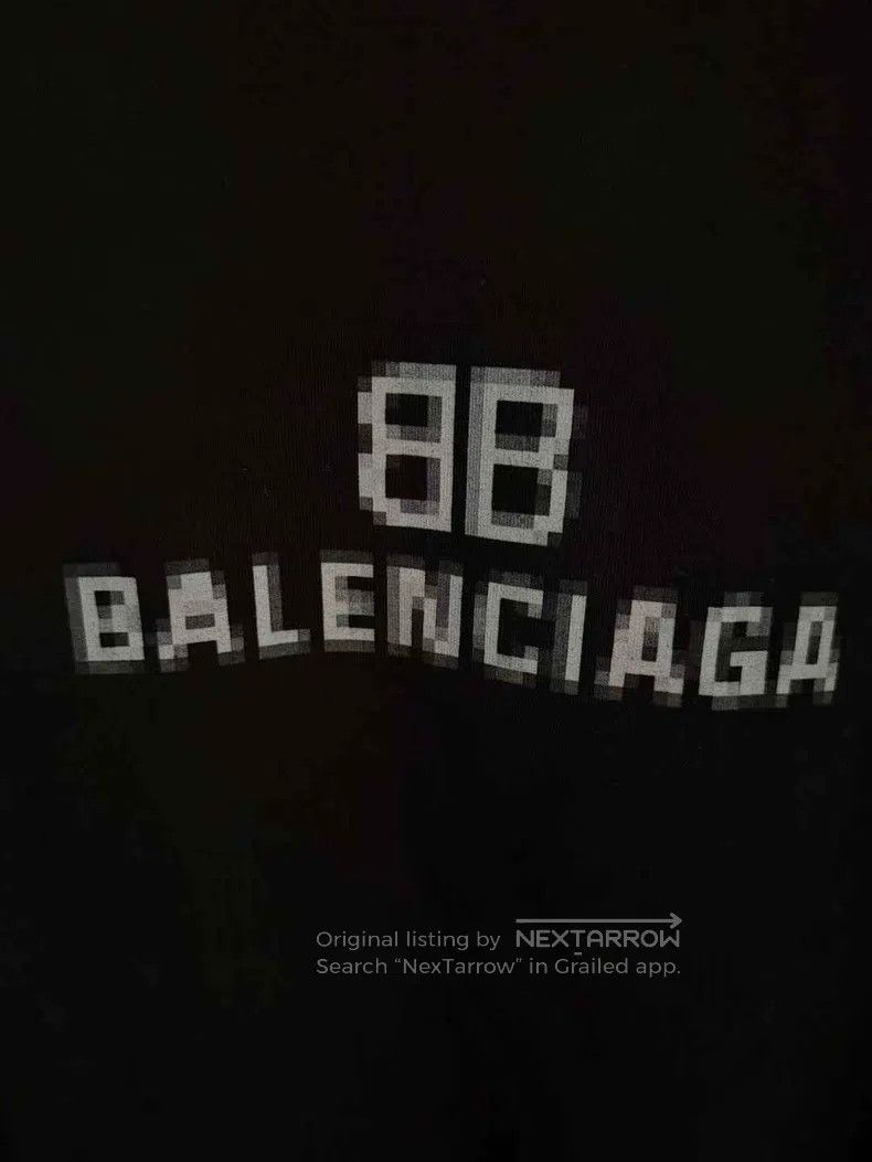Balenciaga Balenciaga Black Mosaic Short Sleeve Size US L / EU 52-54 / 3 - 3 Thumbnail