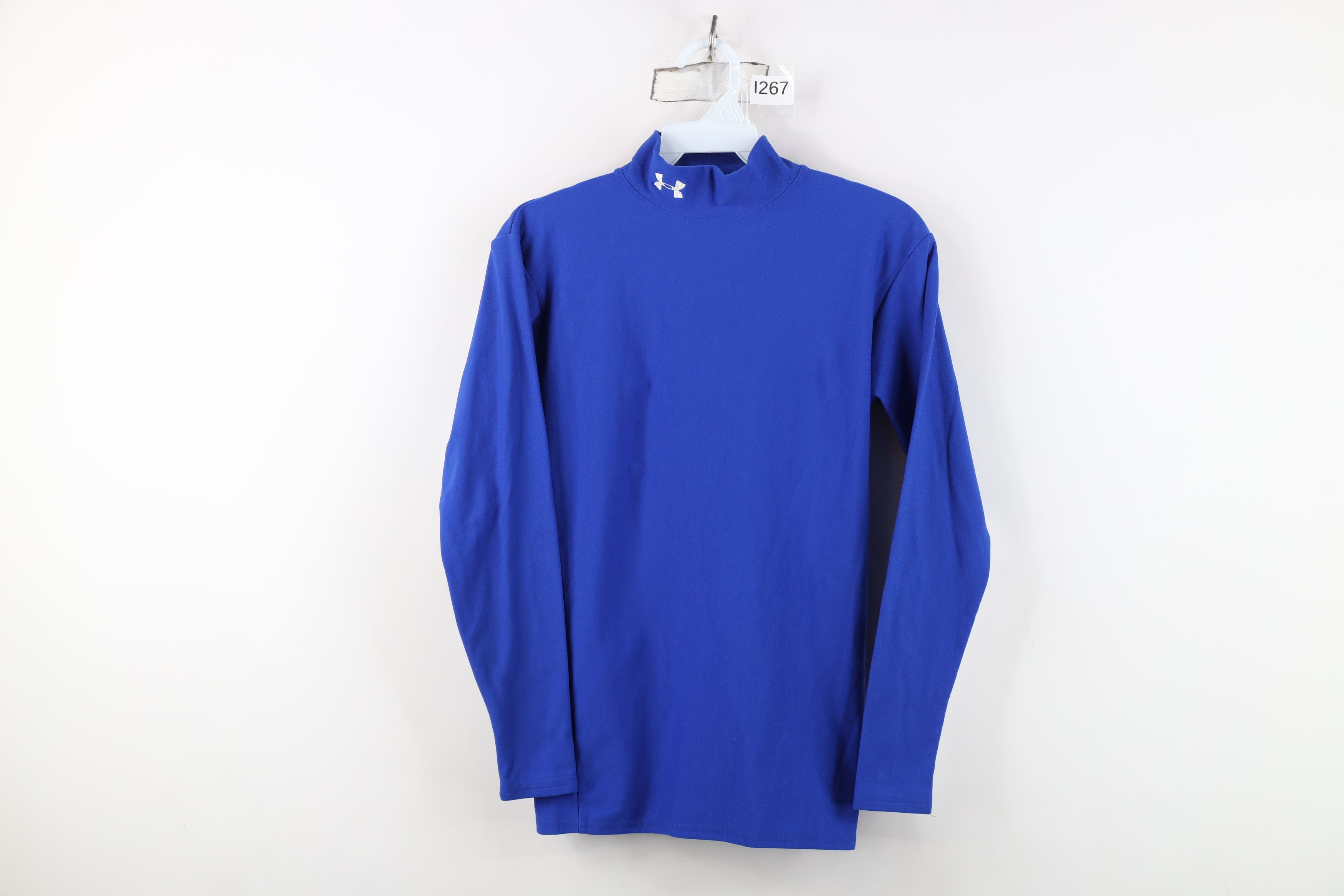 Under Armour Under Armour ColdGear Training Mock Neck T-Shirt Blue Size US S / EU 44-46 / 1 - 1 Thumbnail