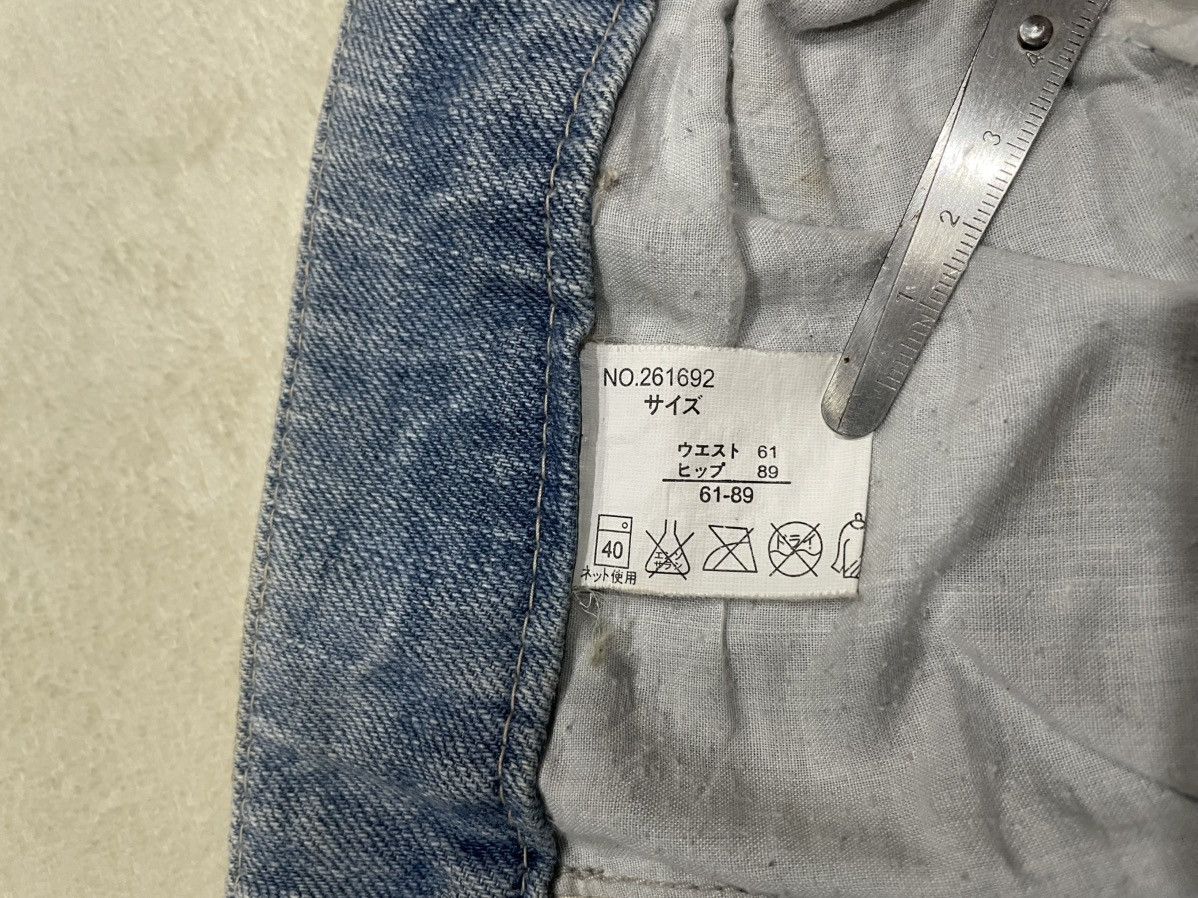 Japanese Brand Vintage Sky Bomber faded distress riped denim jeans Size US 30 / EU 46 - 12 Thumbnail