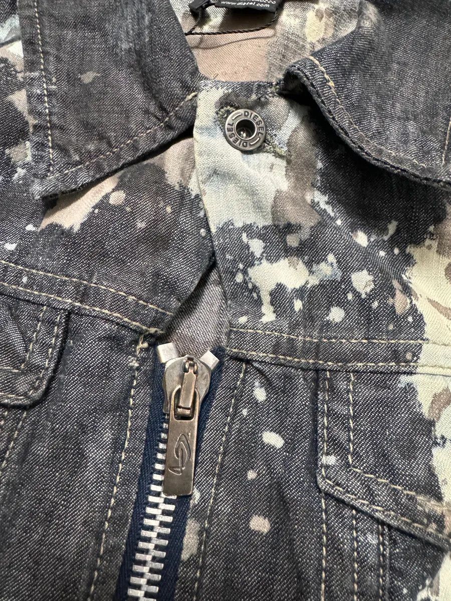 Diesel 2000s Diesel Dirty Bleached Dyed Cropped Jacket Size S / US 4 / IT 40 - 5 Thumbnail