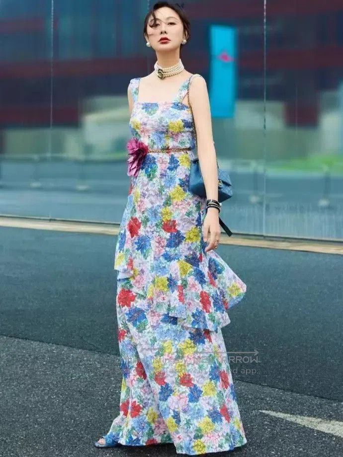 Chanel Chanel Colorful oil painting graffiti hollow flower dress Size XS / US 0-2 / IT 36-38 - 8 Thumbnail