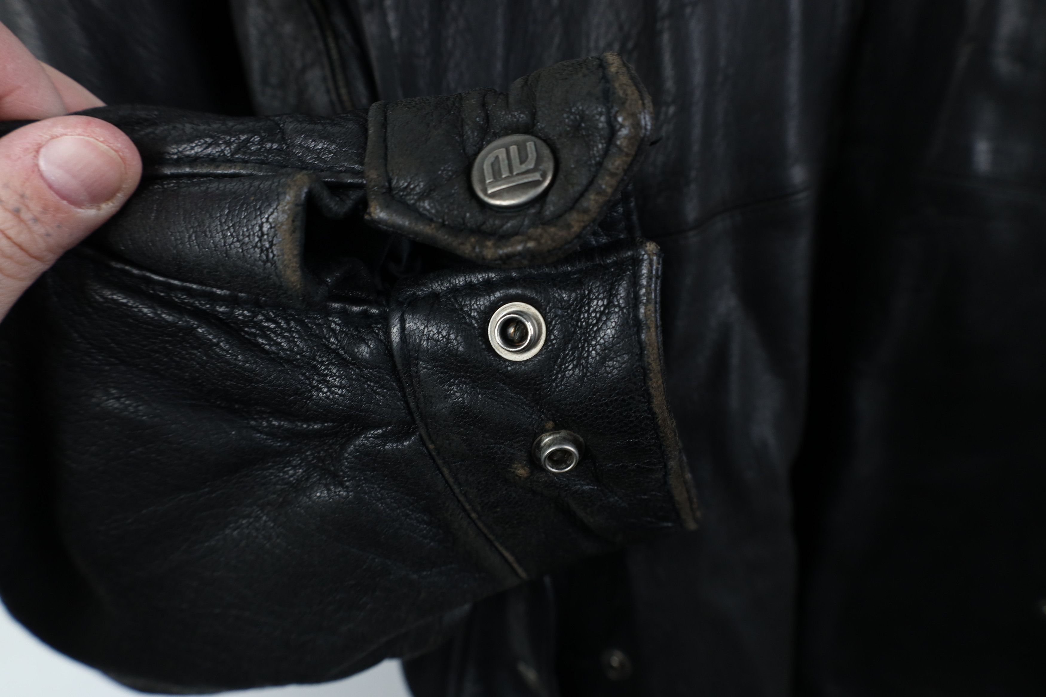 Vintage Vintage 90s Streetwear Quilted Leather Bomber Jacket Black Size US XXL / EU 58 / 5 - 8 Thumbnail