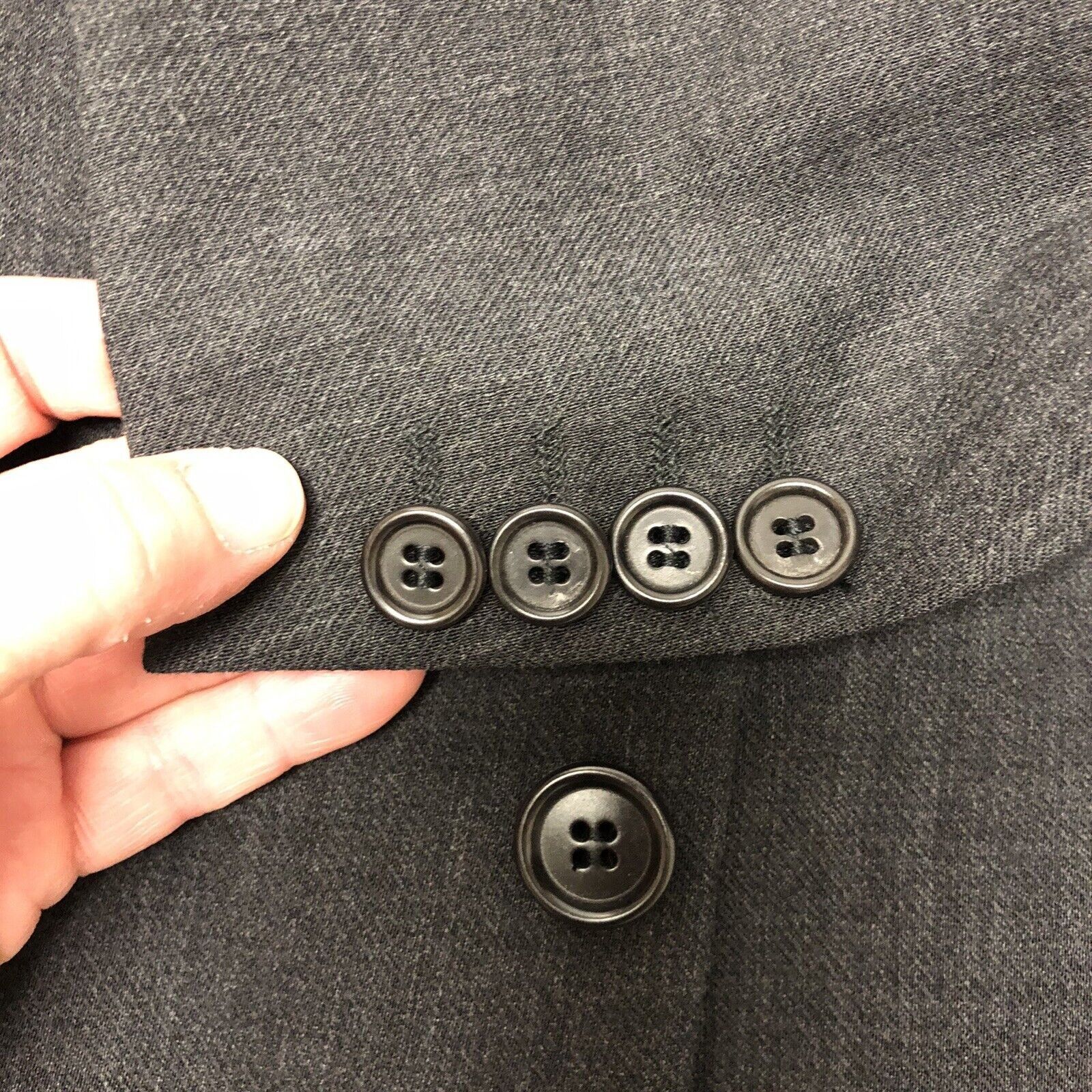 Hugo Boss Vtg Hugo Boss EINSTEIN Sport Coat Charcoal Wool Jacket Size 38R - 5 Thumbnail