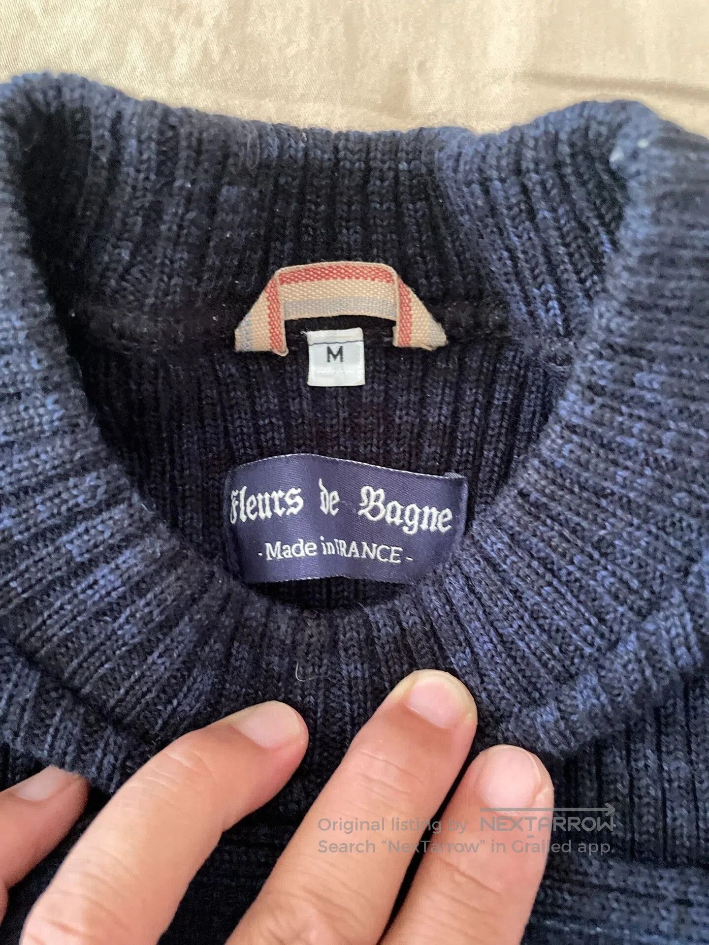 Japanese Brand Fleurs de Bagne Commando Heavyweight Wool Sweater. Size US M / EU 48-50 / 2 - 3 Thumbnail
