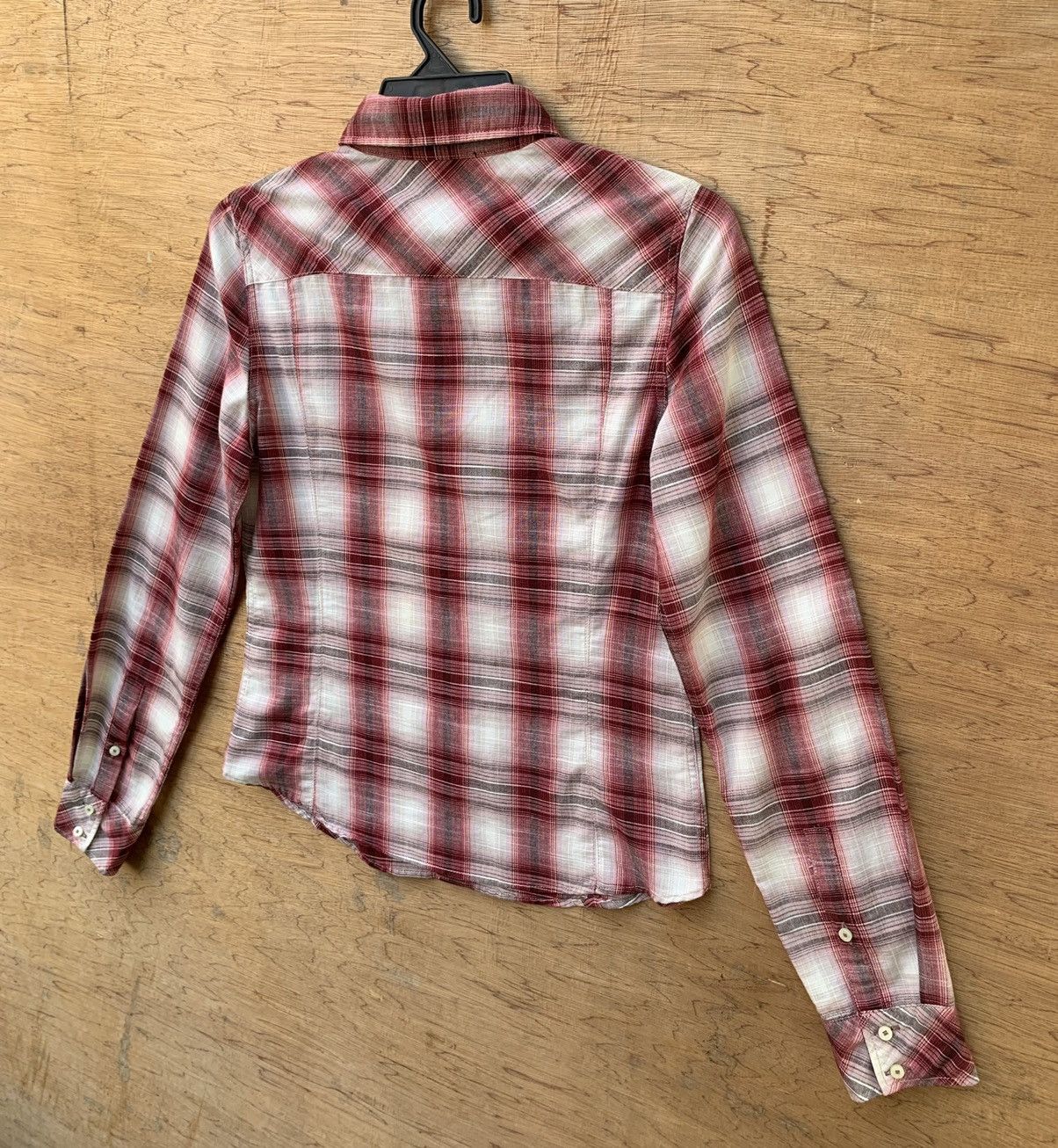 Hysteric Glamour Hysteric Glamour Button Ups Checkered Gold Stripe Line Shirt Size S / US 4 / IT 40 - 10 Thumbnail