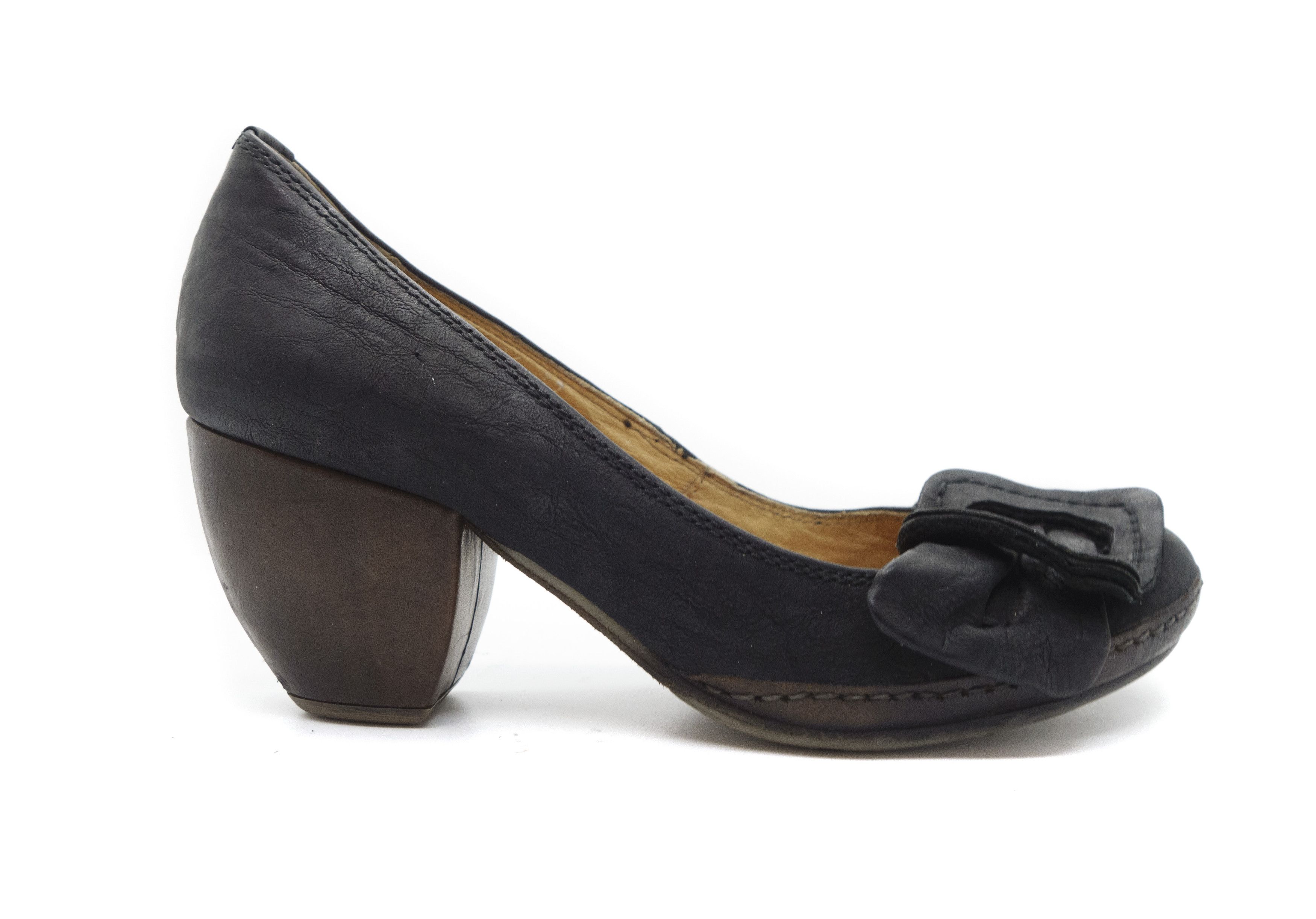 A.S.98 00S A.S.98 Leather Heeled Ballet Shoes Size US 7 / IT 37 - 2 Thumbnail