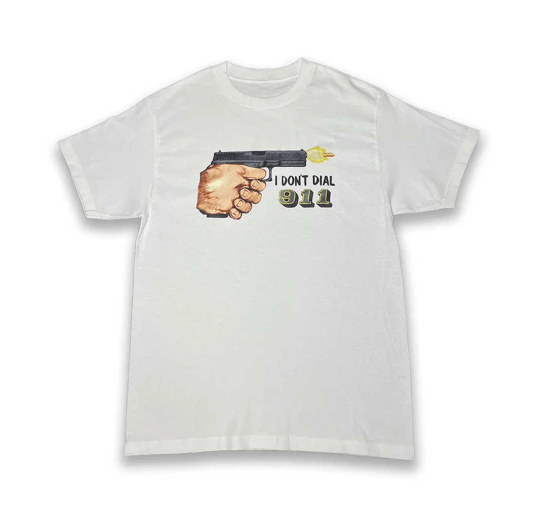 Other I Don't Dial 911 vintage style T-shirt remake Size US XL / EU 56 / 4 - 2 Thumbnail