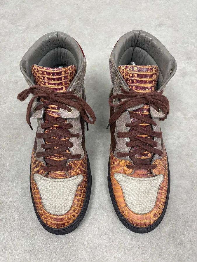 Balenciaga Balenciaga Python Leather High Hybrid Sneakers Size US 8 / EU 41 - 2 Thumbnail