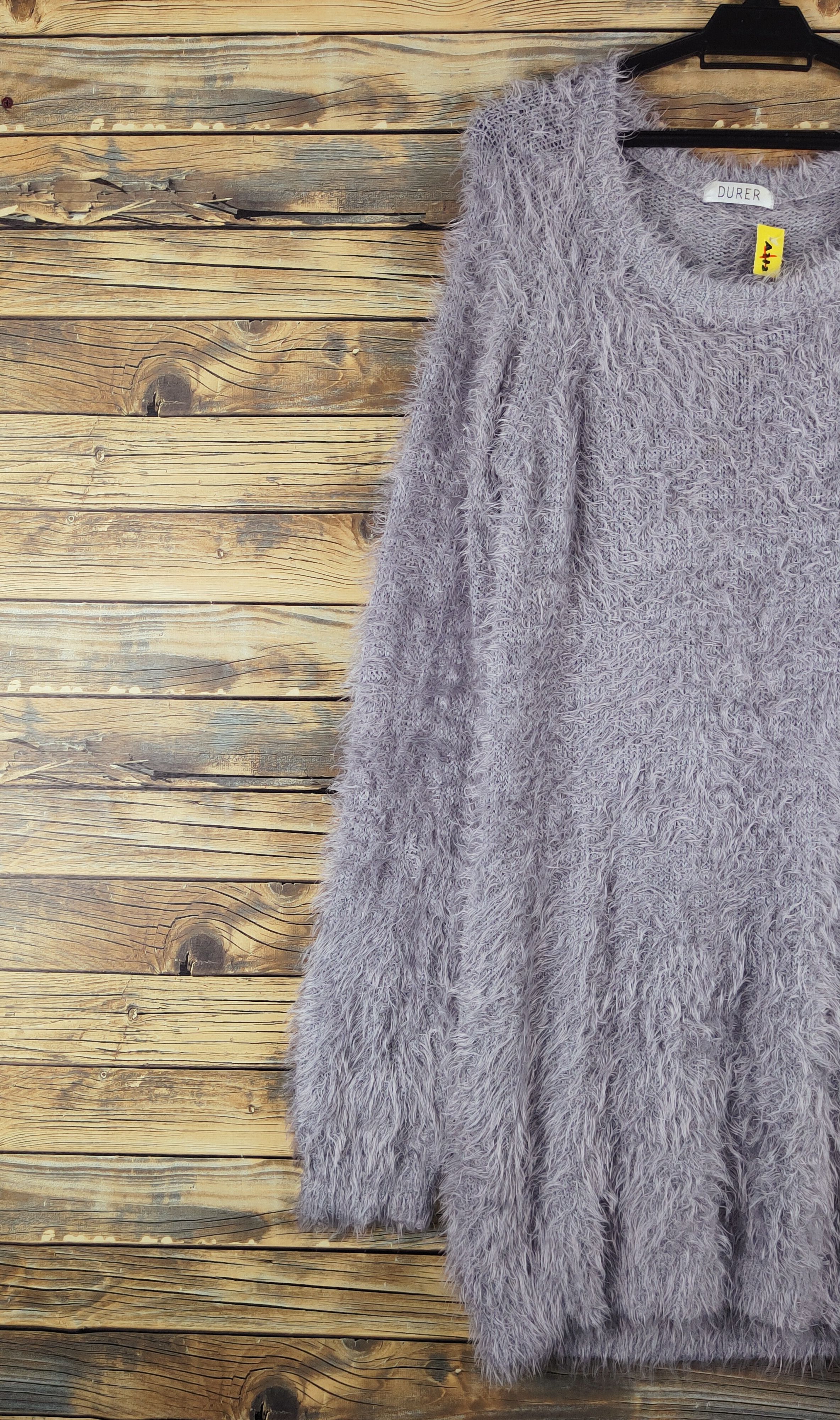 Japanese Brand Durer Dark Gray Shag Shaggy Fur Mohair Knitwear #W1173 Size M / US 6-8 / IT 42-44 - 3 Thumbnail