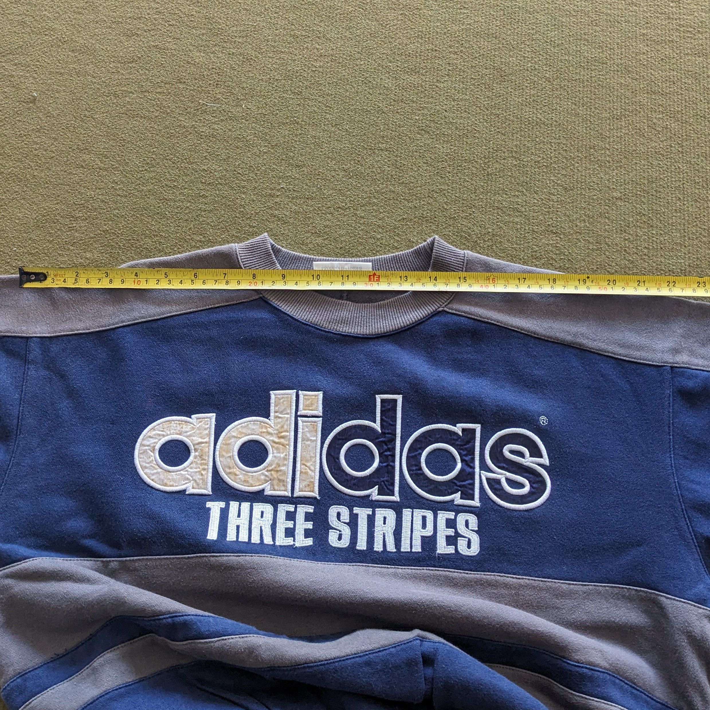 Adidas Vintage ADIDAS Three Stripes Sportswear Brand Sweatshirt Size US L / EU 52-54 / 3 - 5 Thumbnail