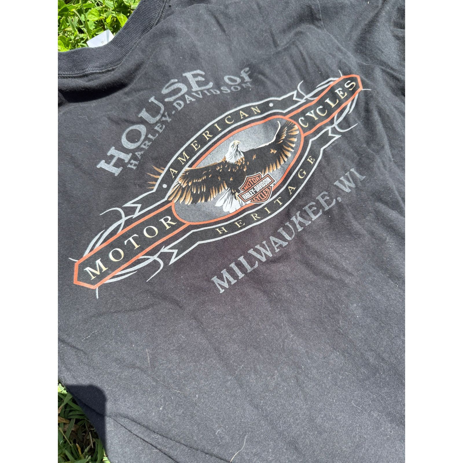 Harley Davidson Y2K Vintage Harley "Shift Happens" Tshirt Medium Size US M / EU 48-50 / 2 - 5 Thumbnail