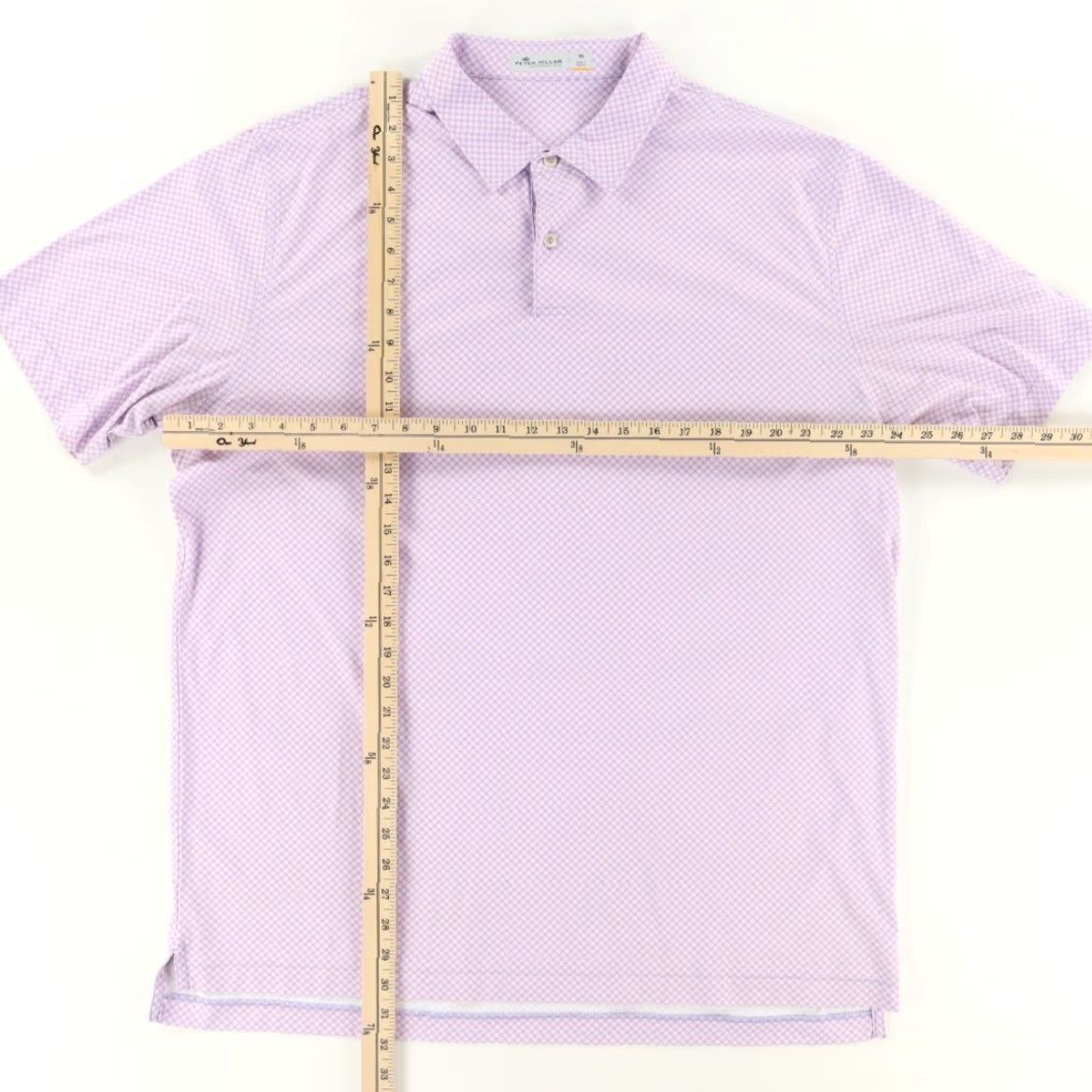 Peter Millar Peter Millar Polo Shirt Purple Men's XL Featherweight Tile Geo Print Shirt Sized XL Men Purple Geoprint Polo Shirt Size US XL / EU 56 / 4 - 3 Thumbnail