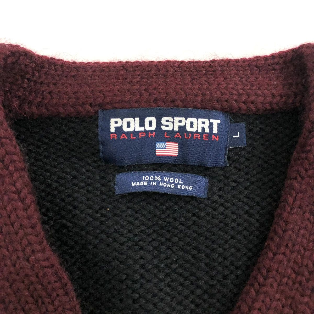 Polo Ralph Lauren 1996 Vintage Polo Ralph Lauren Polo Sport Spell Out Knitwear Size US L / EU 52-54 / 3 - 4 Thumbnail