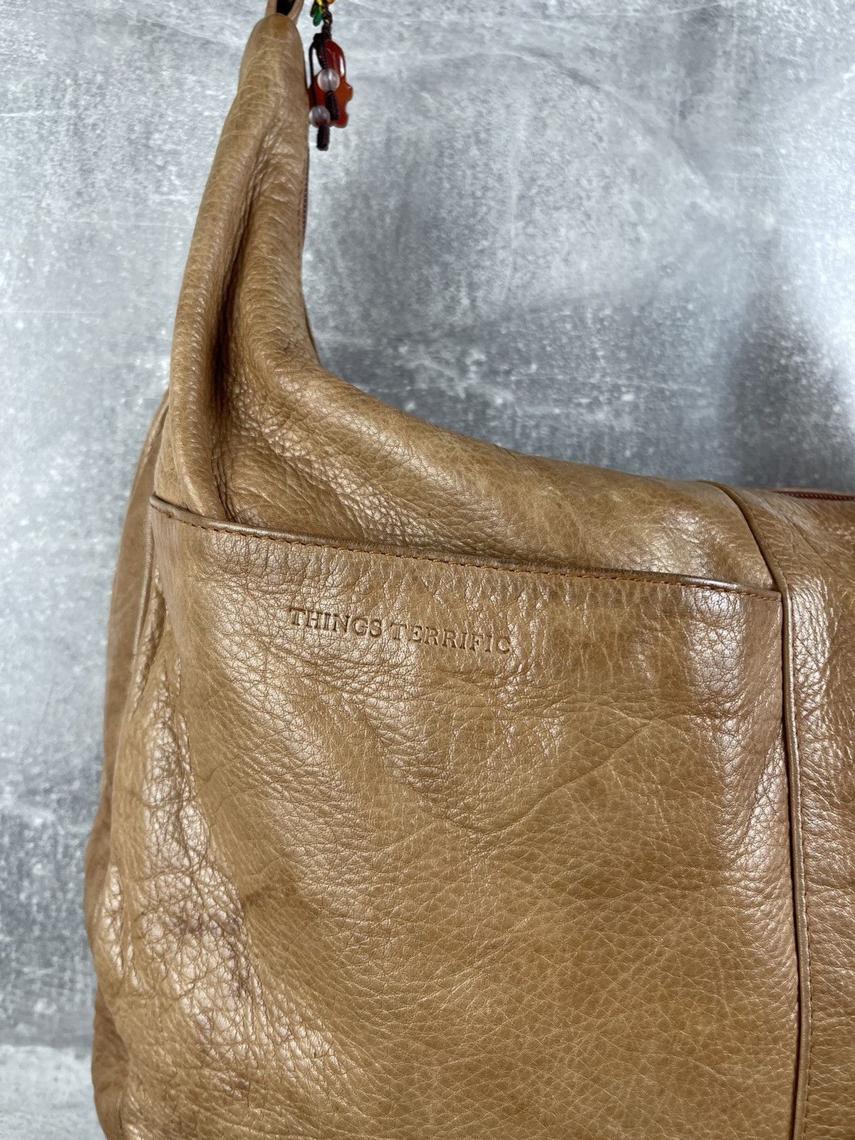 Genuine Leather Things Terrific Leather Hobo Bag Slouchy Tan Bohemian Size ONE SIZE - 4 Thumbnail