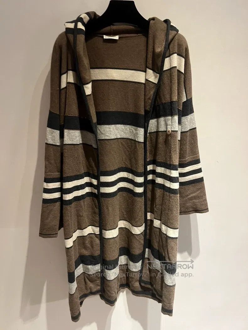 Brunello Cucinelli Brunello Cucinelli Paillette Embellished Cashmere Striped Size S / US 4 / IT 40 - 8 Thumbnail