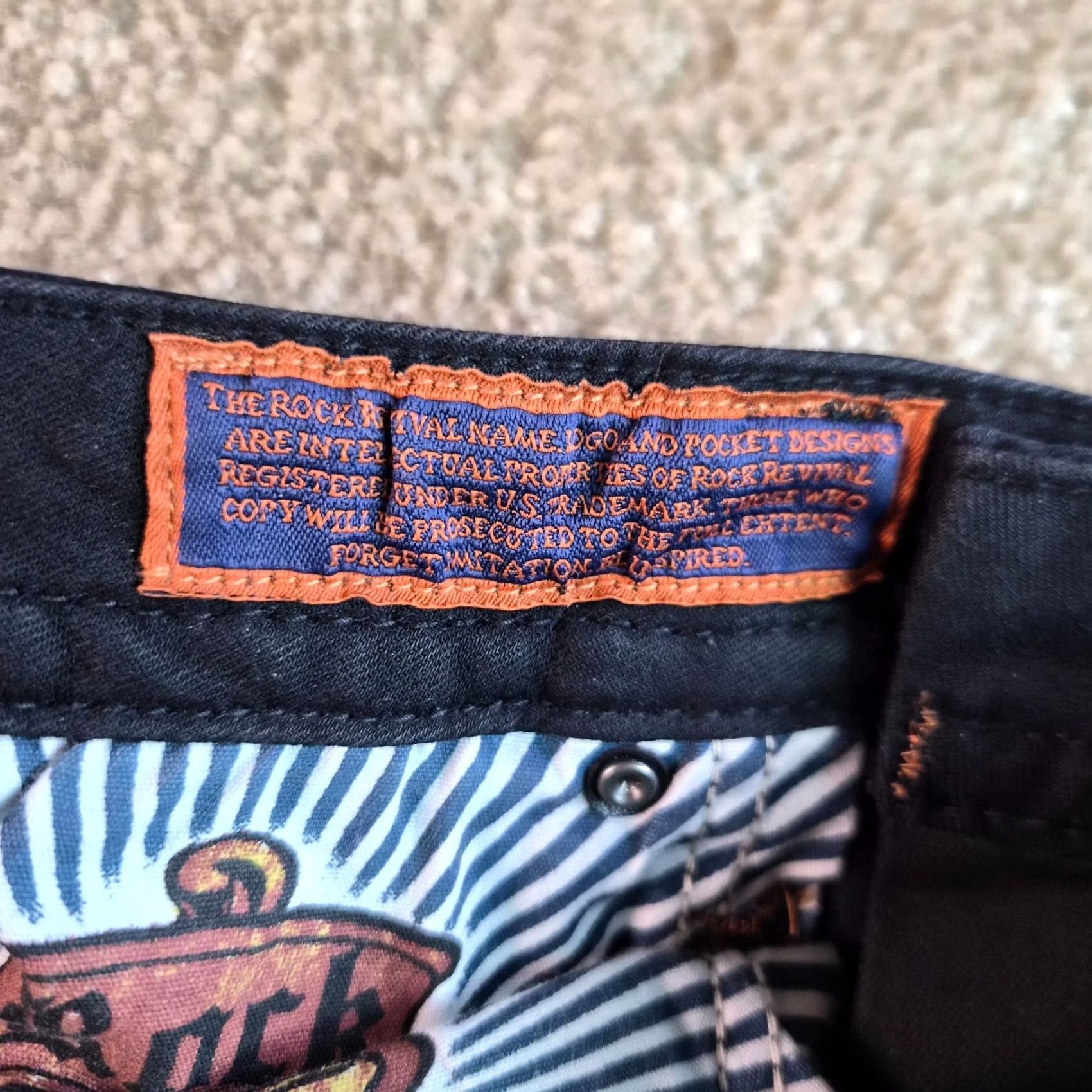 Vintage Rock Revival Betty Jeans Womens Sz 27 Black Easy Skinny Button Flap Pockets G014 Size 27" / US 4 / IT 40 - 6 Thumbnail