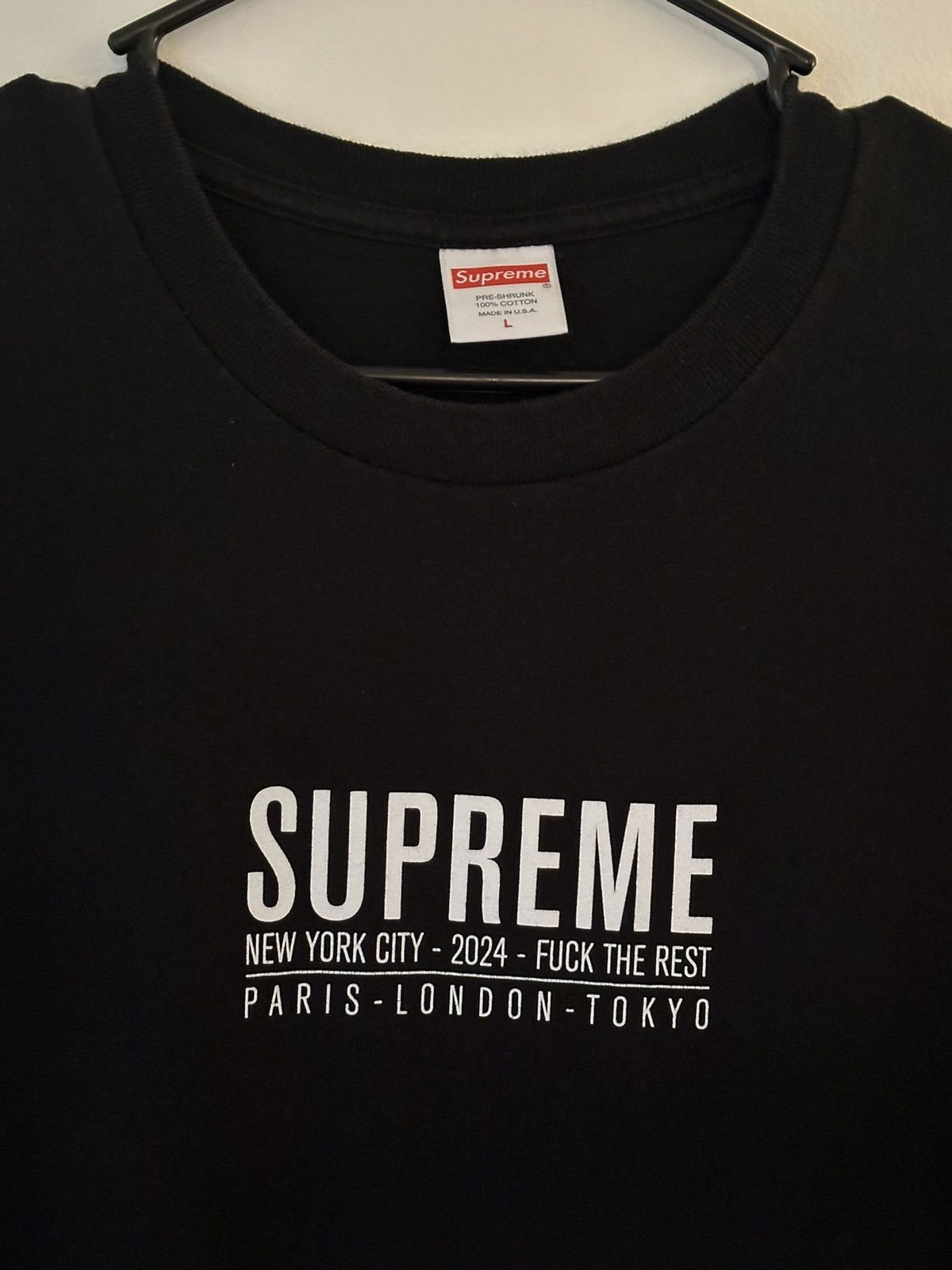 Supreme Supreme Paris Tee Size US L / EU 52-54 / 3 - 2 Thumbnail