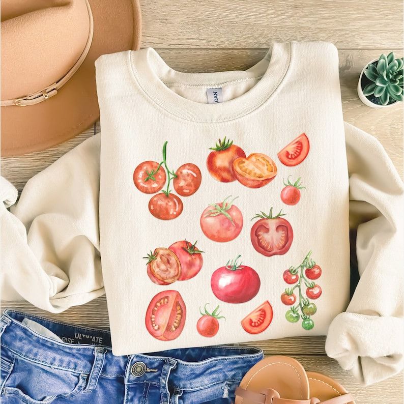 Designer Tomatoes Sweatshirt Size M / US 6-8 / IT 42-44 - 2 Thumbnail