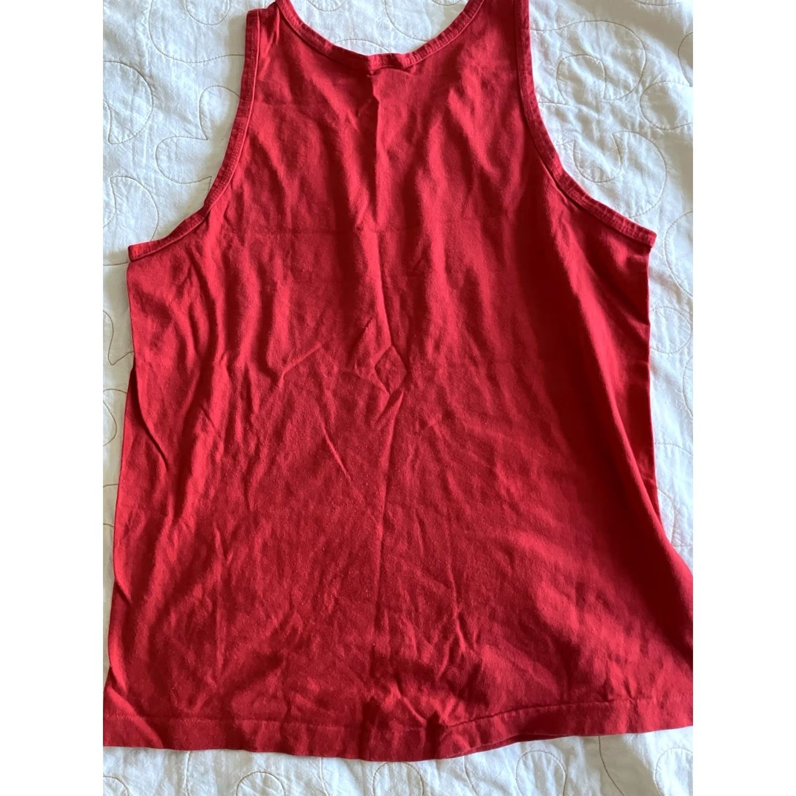 Anvil VINTAGE Greenpeace Shirt Mens XL Red Cuban Crocodile Tank Top 80s USA Size US M / EU 48-50 / 2 - 6 Thumbnail