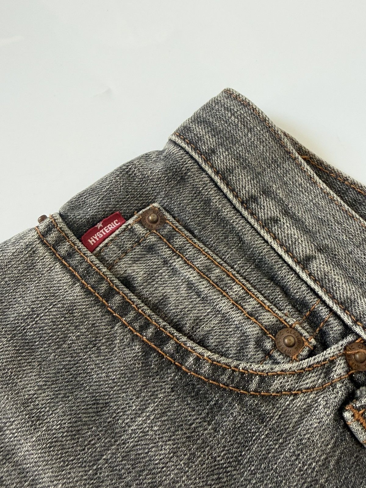Hysteric Glamour Hysteric Glamour Debbie, Suzie, Joan Distressed Grey Flared Size 30" / US 8 / IT 44 - 6 Thumbnail