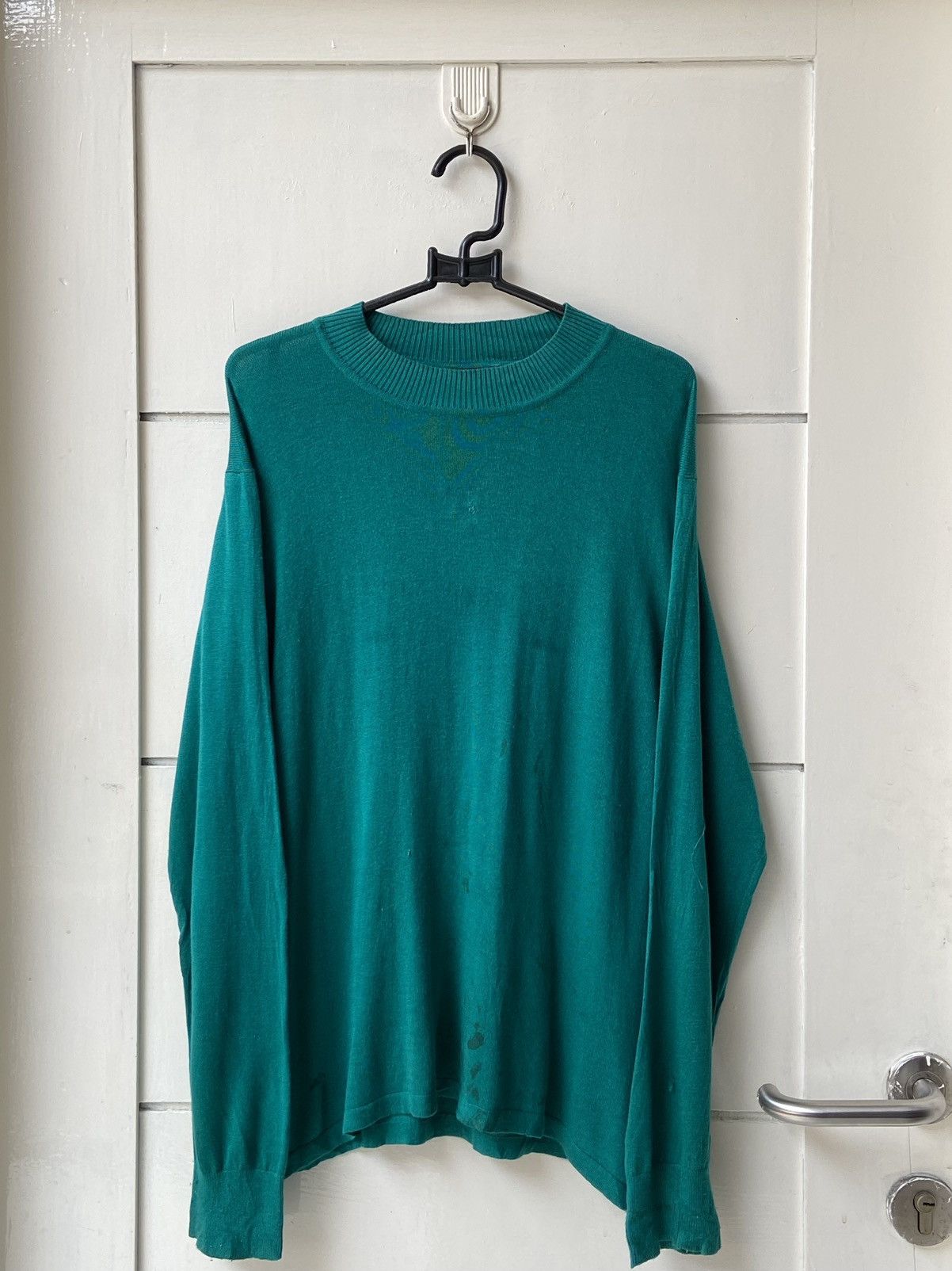 Band Tees × Designer × Japanese Brand BJORK Green Knit Sweater Size US XS / EU 42 / 0 - 1 Thumbnail