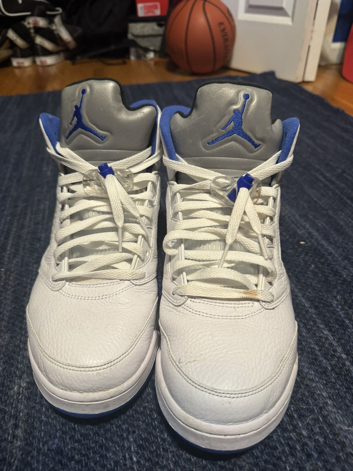Jordan Brand Jordan 5 Retro White Stealth Size US 13 / EU 46 - 2 Thumbnail