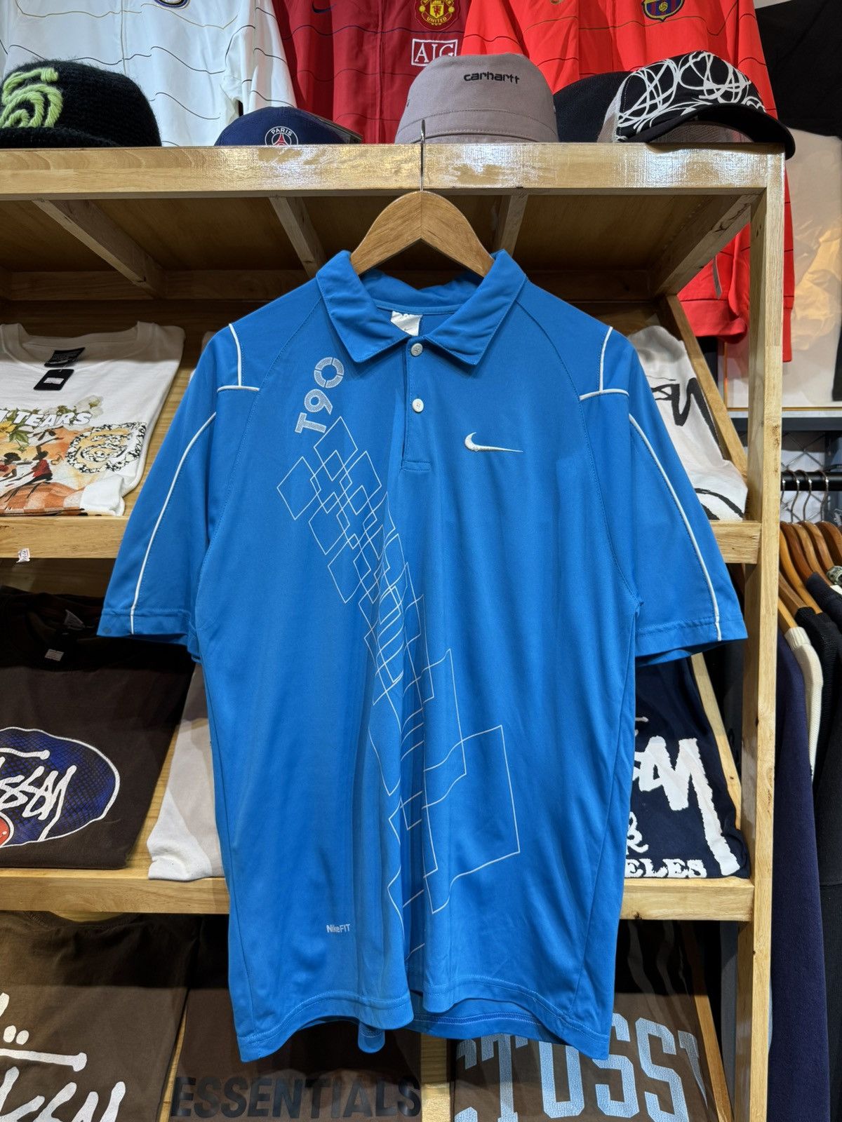 Nike Vintage Nike Total 90 00's Bootleg Polo Training Shirt Size US XL / EU 56 / 4 - 1 Thumbnail