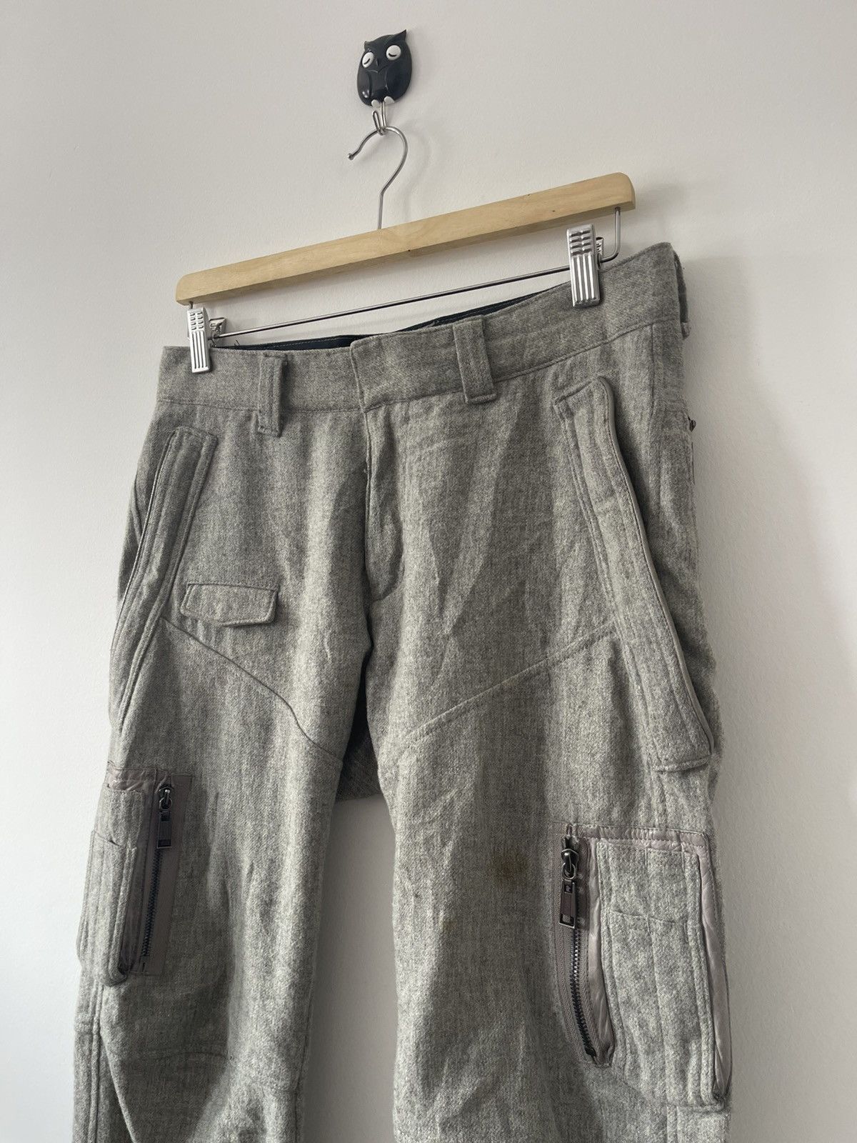02DERIV. Rare Vintage 02DERIV. Wool Tactical Cargo Style Pant Size US 31 - 3 Thumbnail