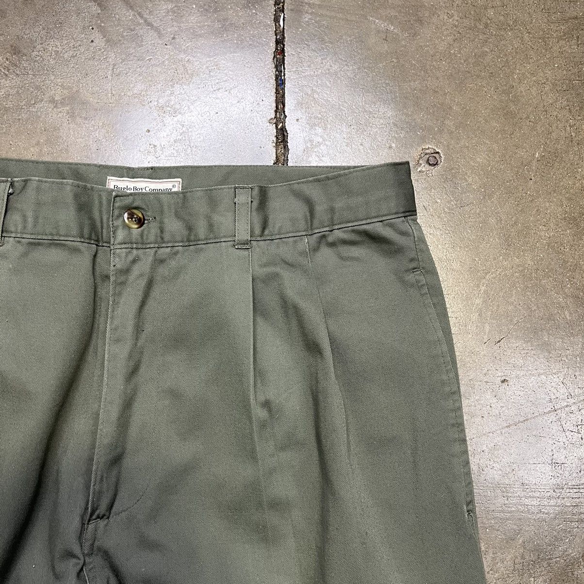 Bugle Boy Vintage 00s Y2K Bugle Boy Co. Causal Pleated Chino Pants Size US 34 / EU 50 - 3 Thumbnail
