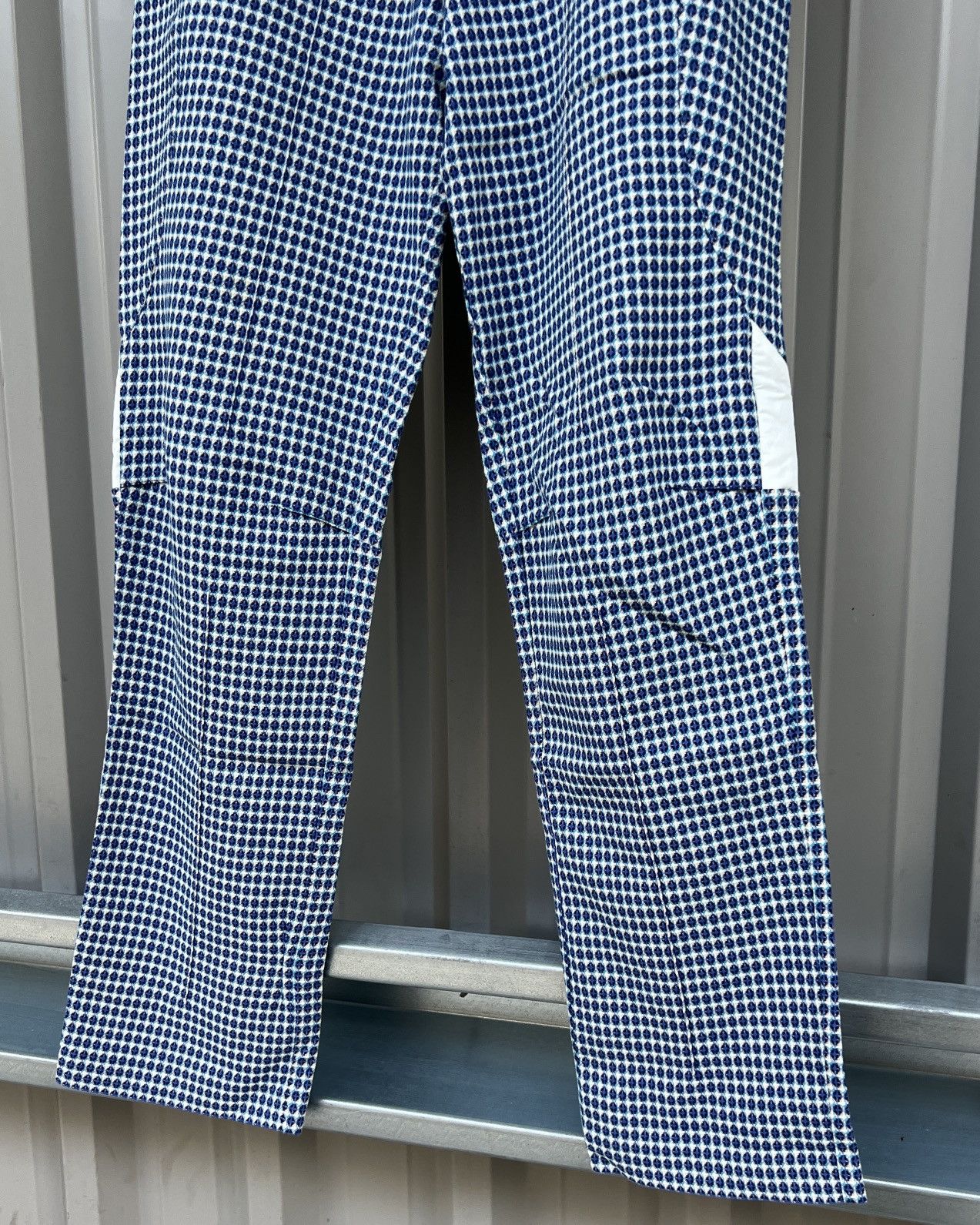 Kiko Kostadinov 00082020 Tulcea Cobalt Orb Check Darted Pants Size US 30 / EU 46 - 4 Thumbnail