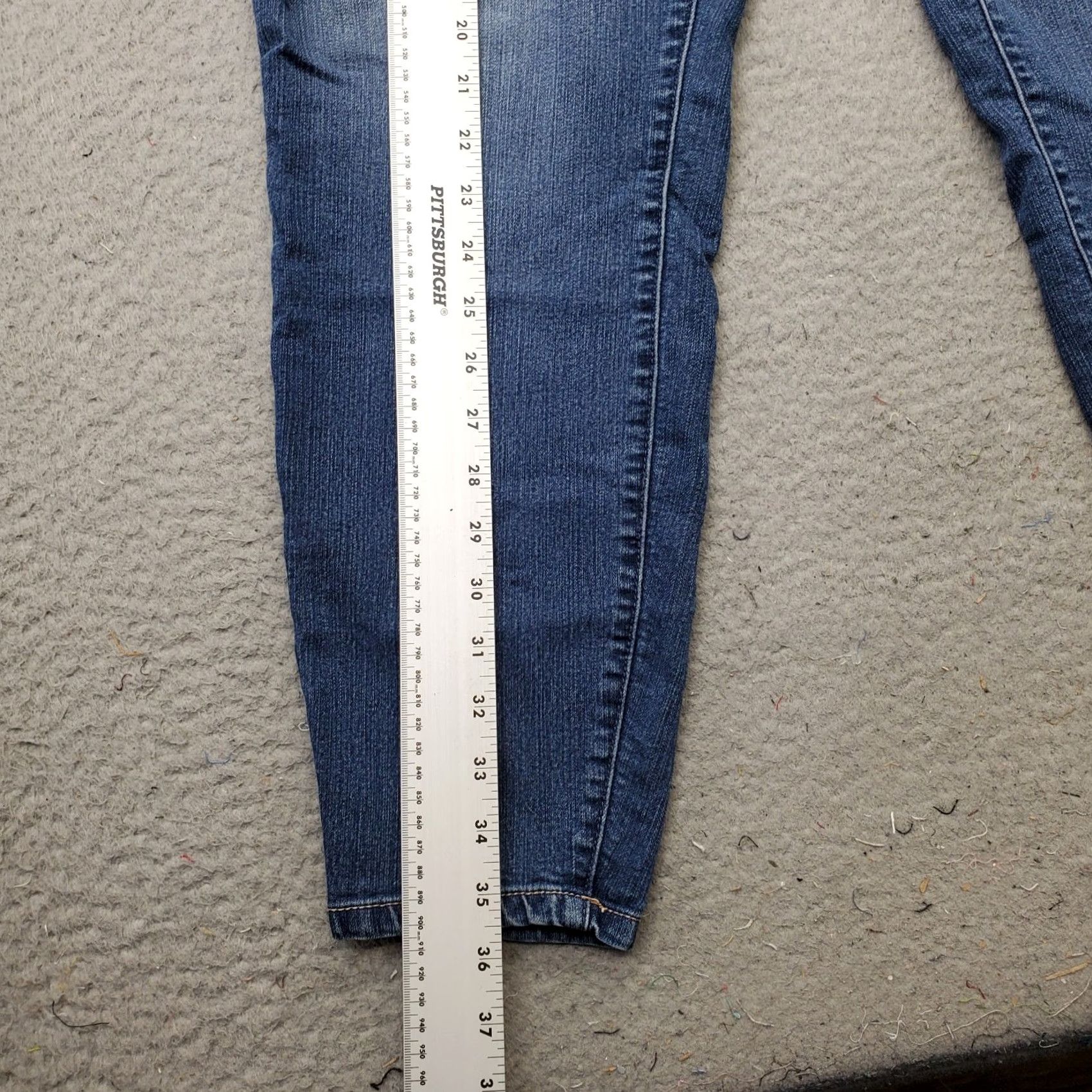 Torrid Torrid Jeans Womens 20R Blue Denim Stretch 5-Pocket Skinny Leg Button Fly Jeans Size 42" / US 20 - 3 Thumbnail