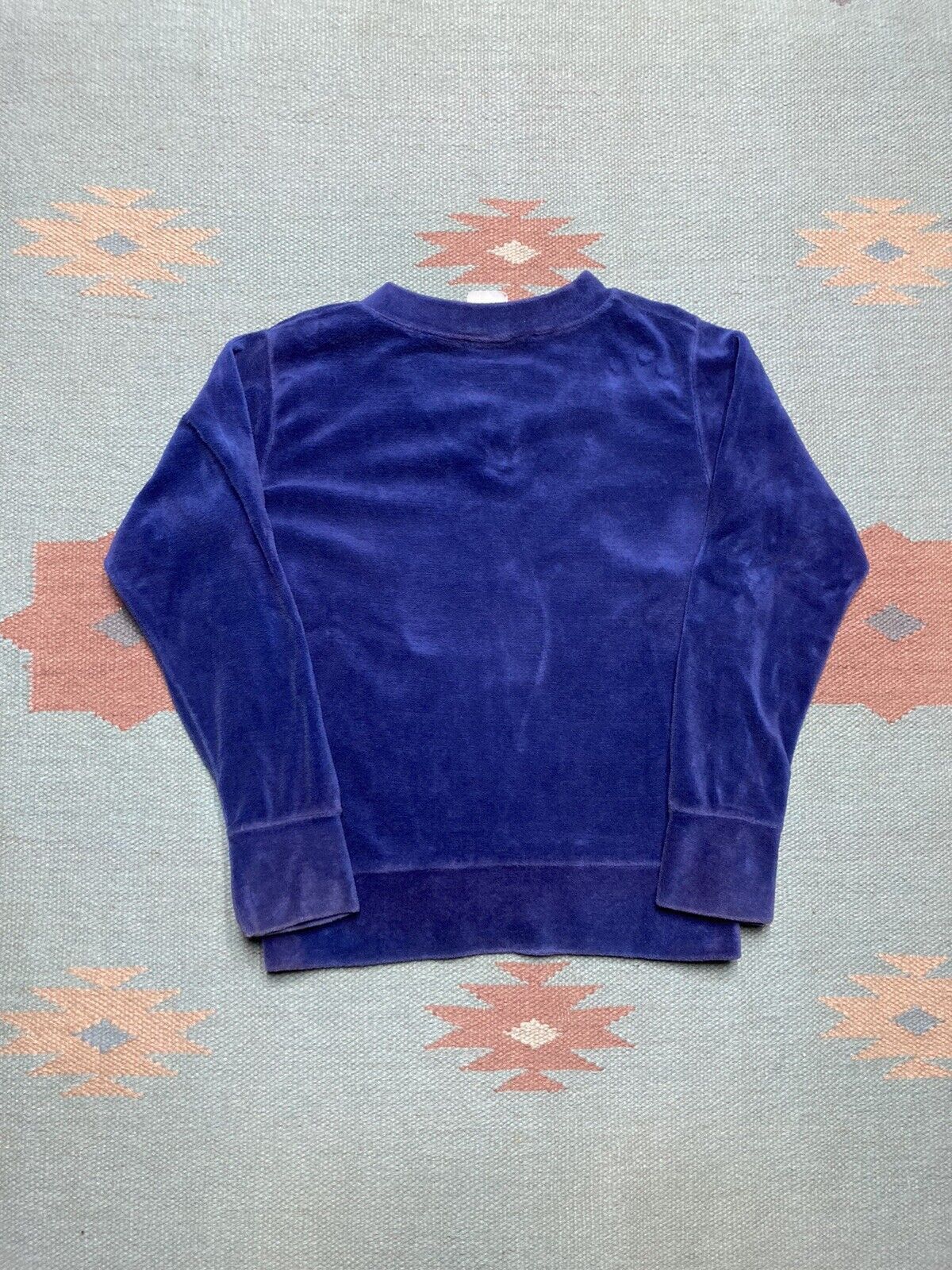 Vintage 70s velour t shirt terry cloth soft purple boys 12 baby tee Size S / US 4 / IT 40 - 5 Thumbnail