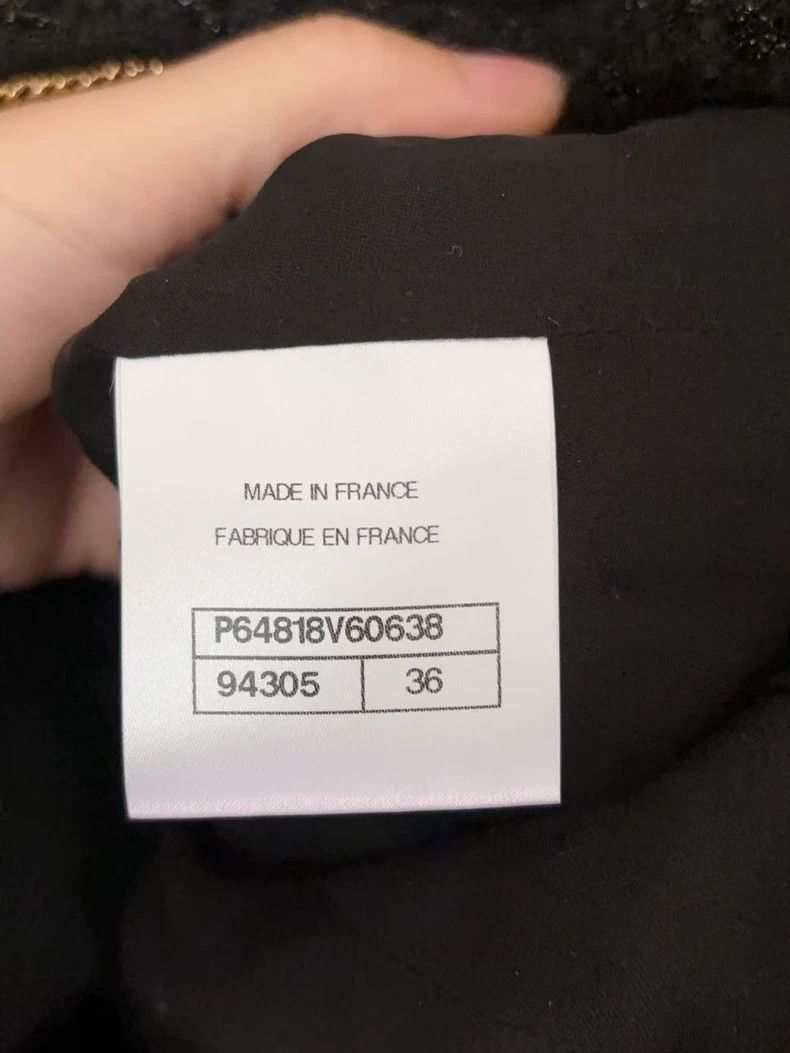 Chanel Chanel 20B classic black two-pocket woven jacket Size XS / US 0-2 / IT 36-38 - 6 Thumbnail