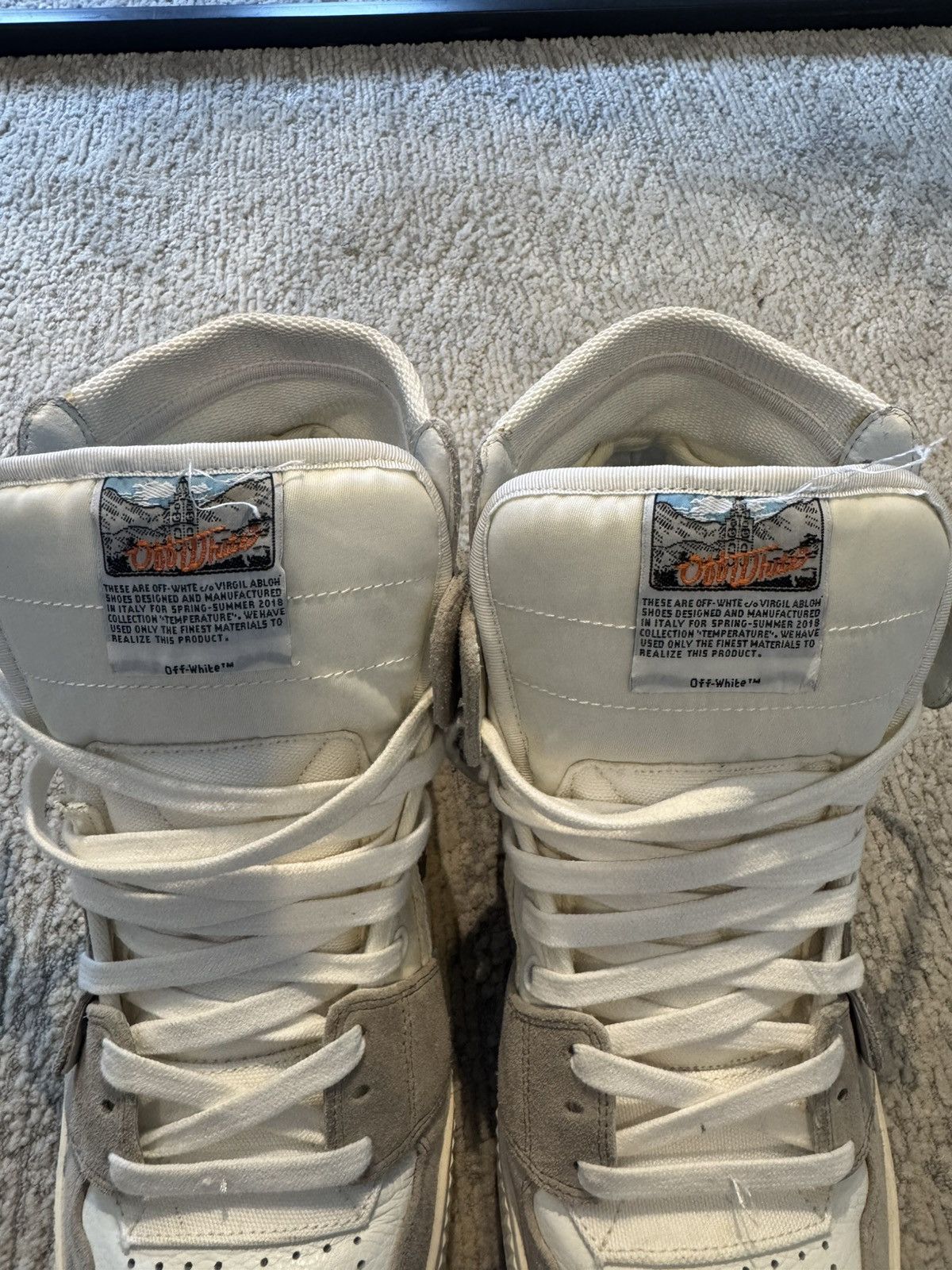 Off-White Off-White 'Off-Court 3.0' Distressed High-Tops - EU 43 Size US 10 / EU 43 - 7 Thumbnail