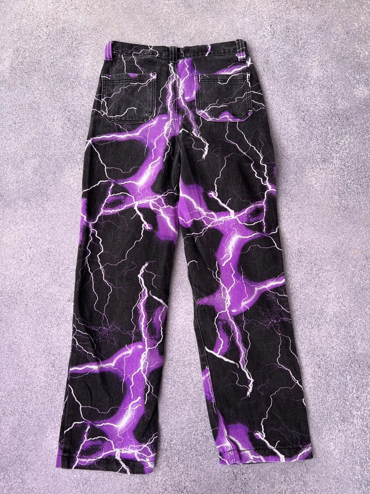 Jaded London × Vintage Vintage Jaded London women’s Purple Lightning Skate jeans Size 28" / US 6 / IT 42 - 8 Thumbnail