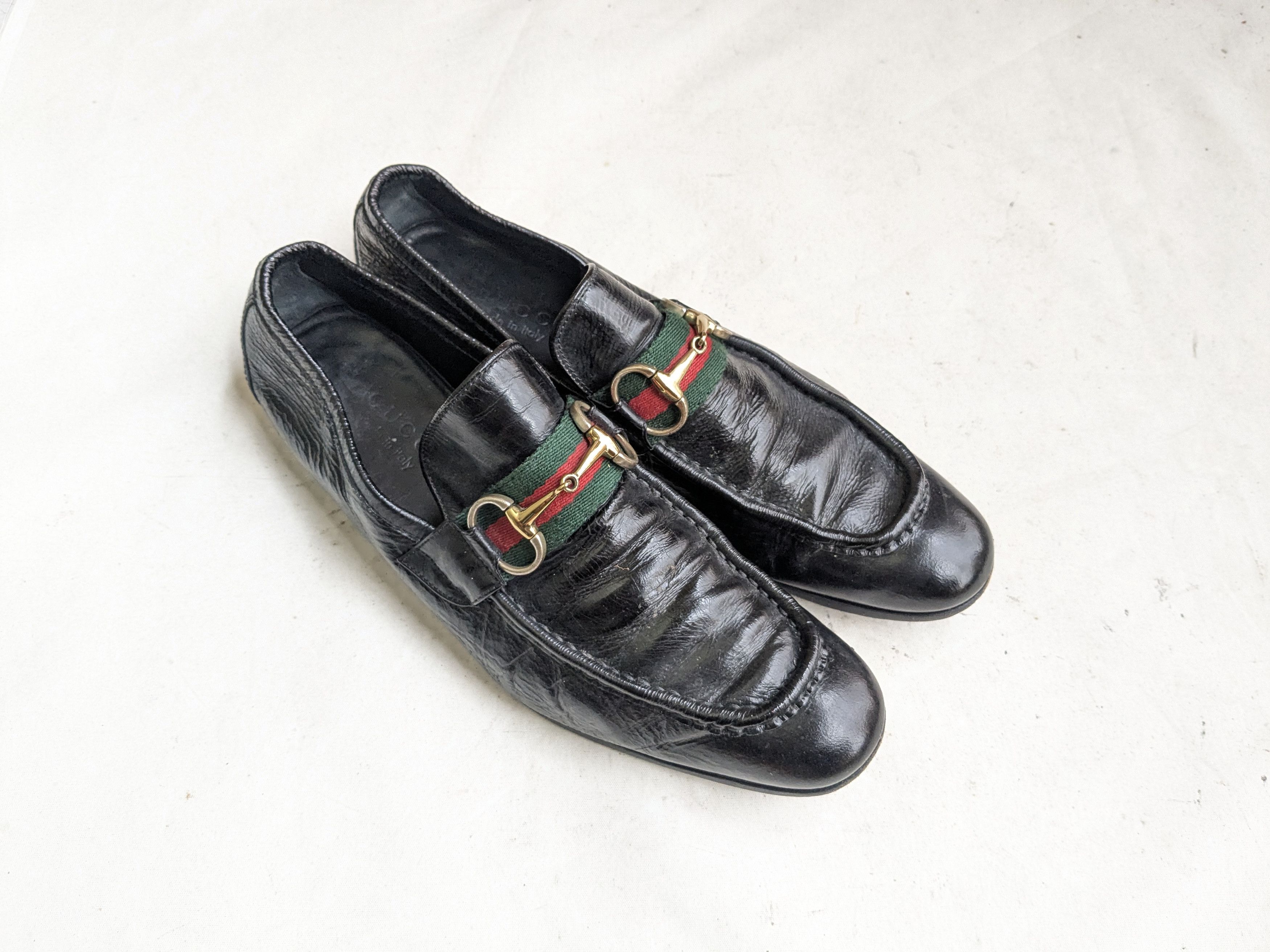 Gucci Gucci Horsebit Loafers Black Leather 9 Snaffle Mules Size US 9 / EU 42 - 1 Thumbnail