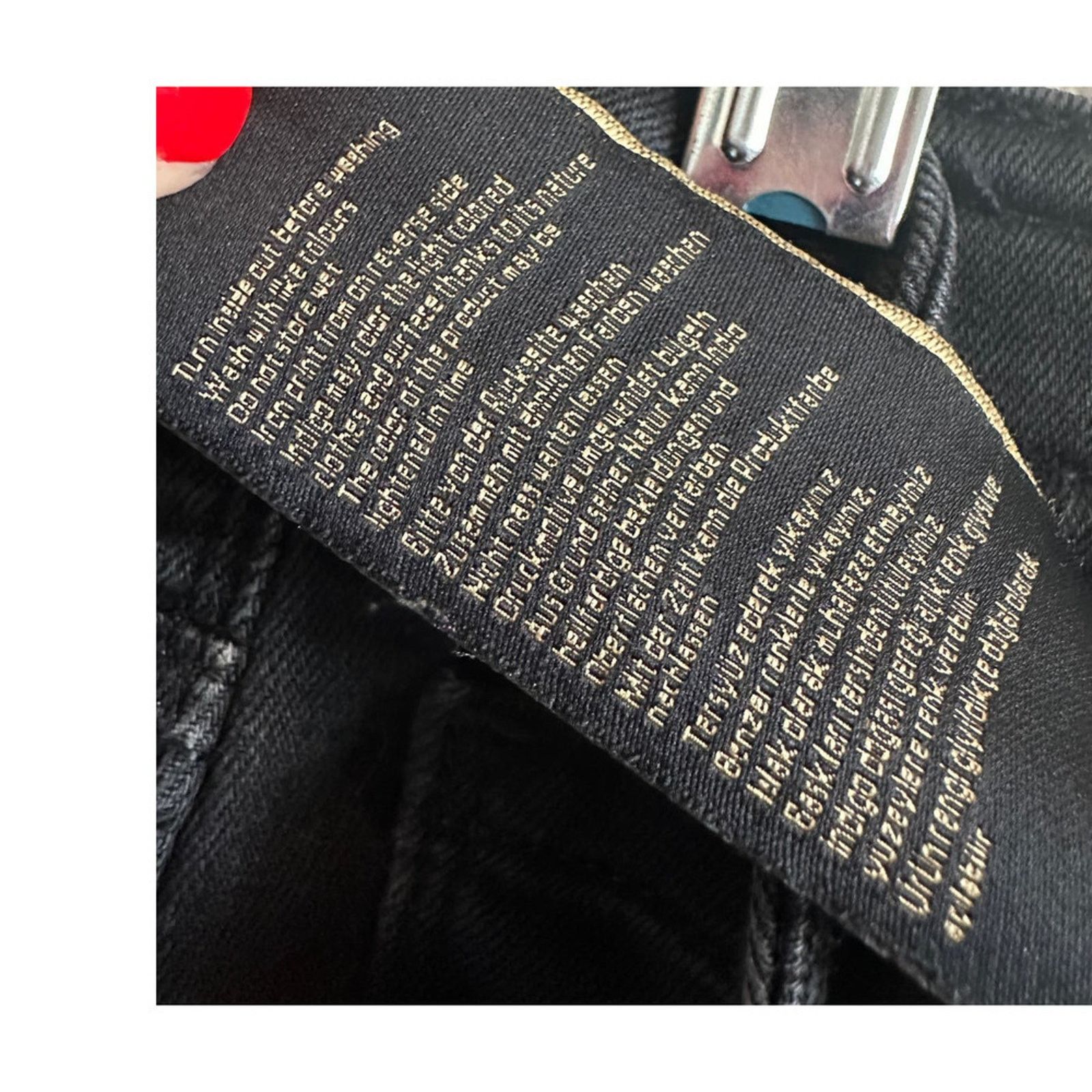 Mavi MAVI Adriana Ankle' Mid-Rise Super Skinny Black Jeans - 28 Size 28" / US 6 / IT 42 - 14 Thumbnail