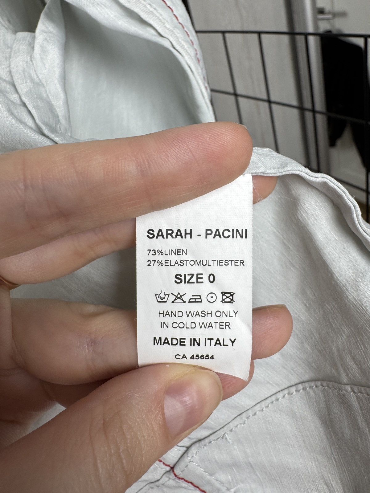 Sarah Pacini Sarah Pacini Women's Gray Asymmetrical Linen Zip Jacket Size XS / US 0-2 / IT 36-38 - 11 Thumbnail