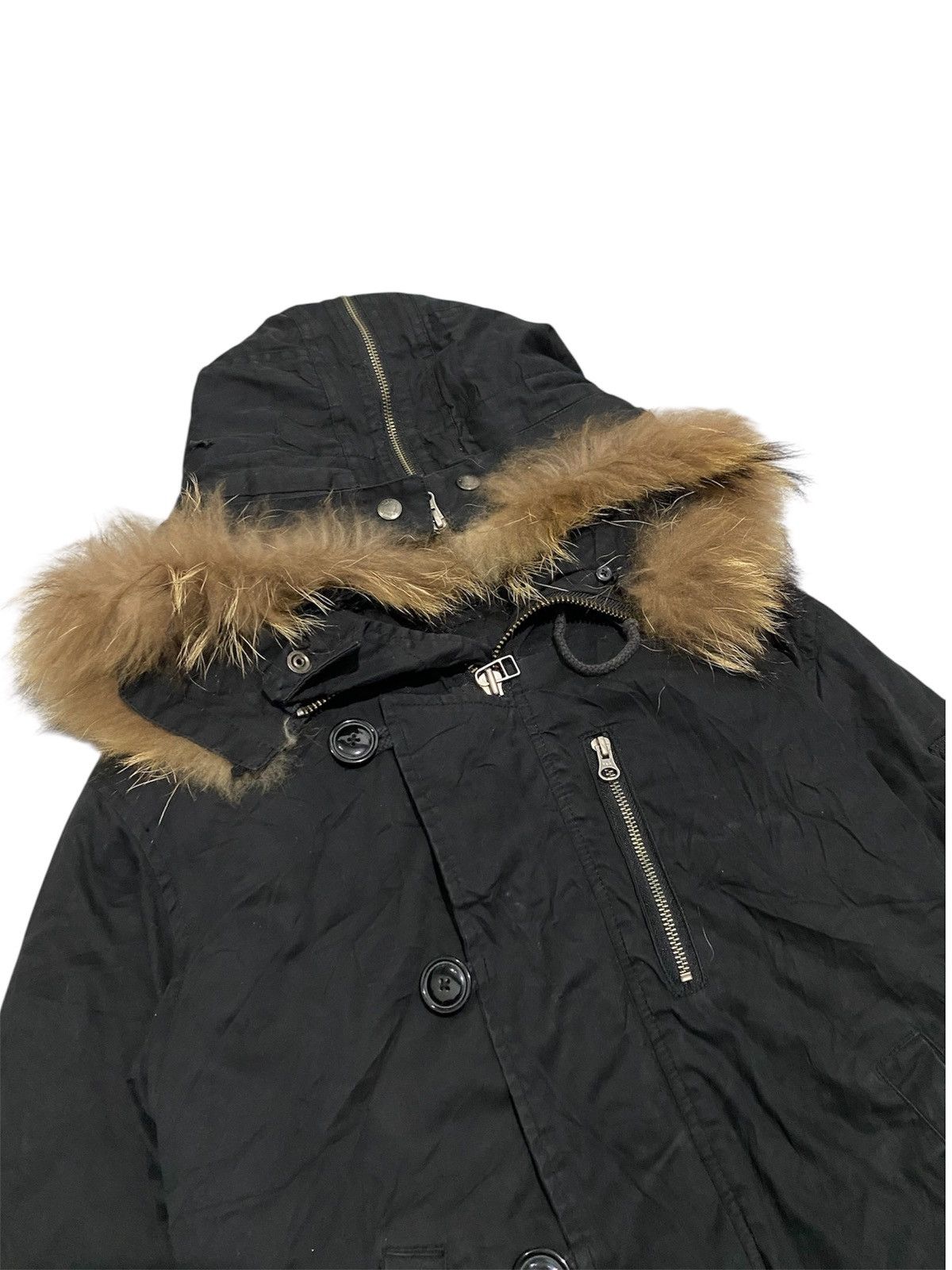 Vanquish 2000's Vanquish Furhoodie Apocalypse Bomber Jacket Size M / US 6-8 / IT 42-44 - 5 Thumbnail
