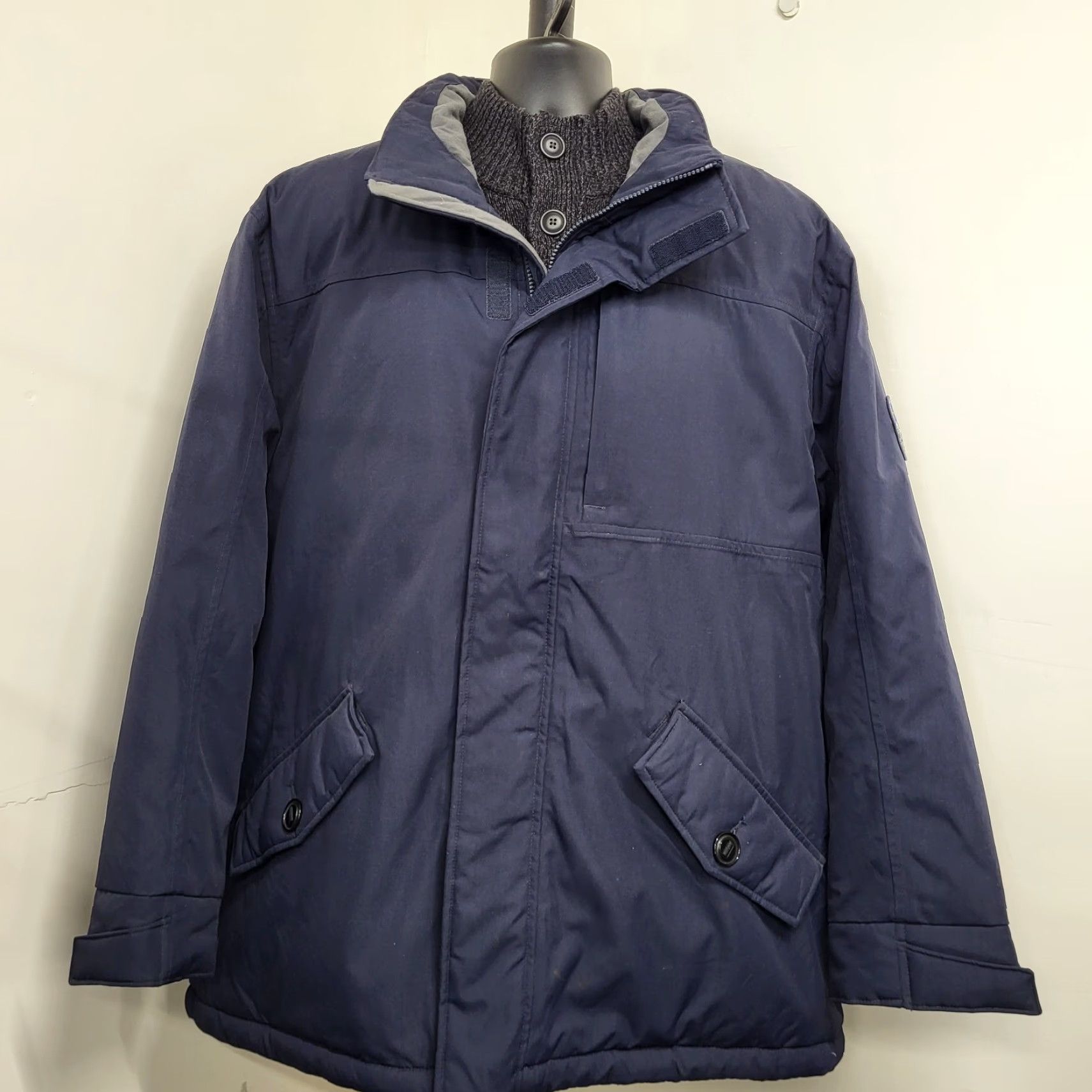Lands' End Lands' End Squall Parka Mens 2XL Navy Blue Down Lined Coat Parka Women? No. Size US XXL / EU 58 / 5 - 3 Thumbnail