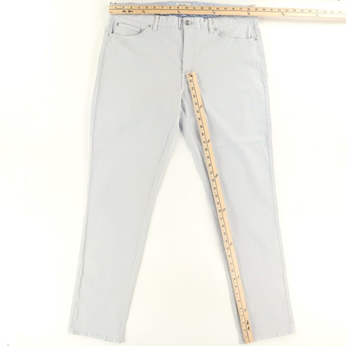 Peter Millar Peter Millar Chino Pants Men's 38 Gray Stretch Ultimate Sateen 5 Pocket Cotton Blend Casual Regular Inseam 34in Size US 38 / EU 54 - 3 Thumbnail