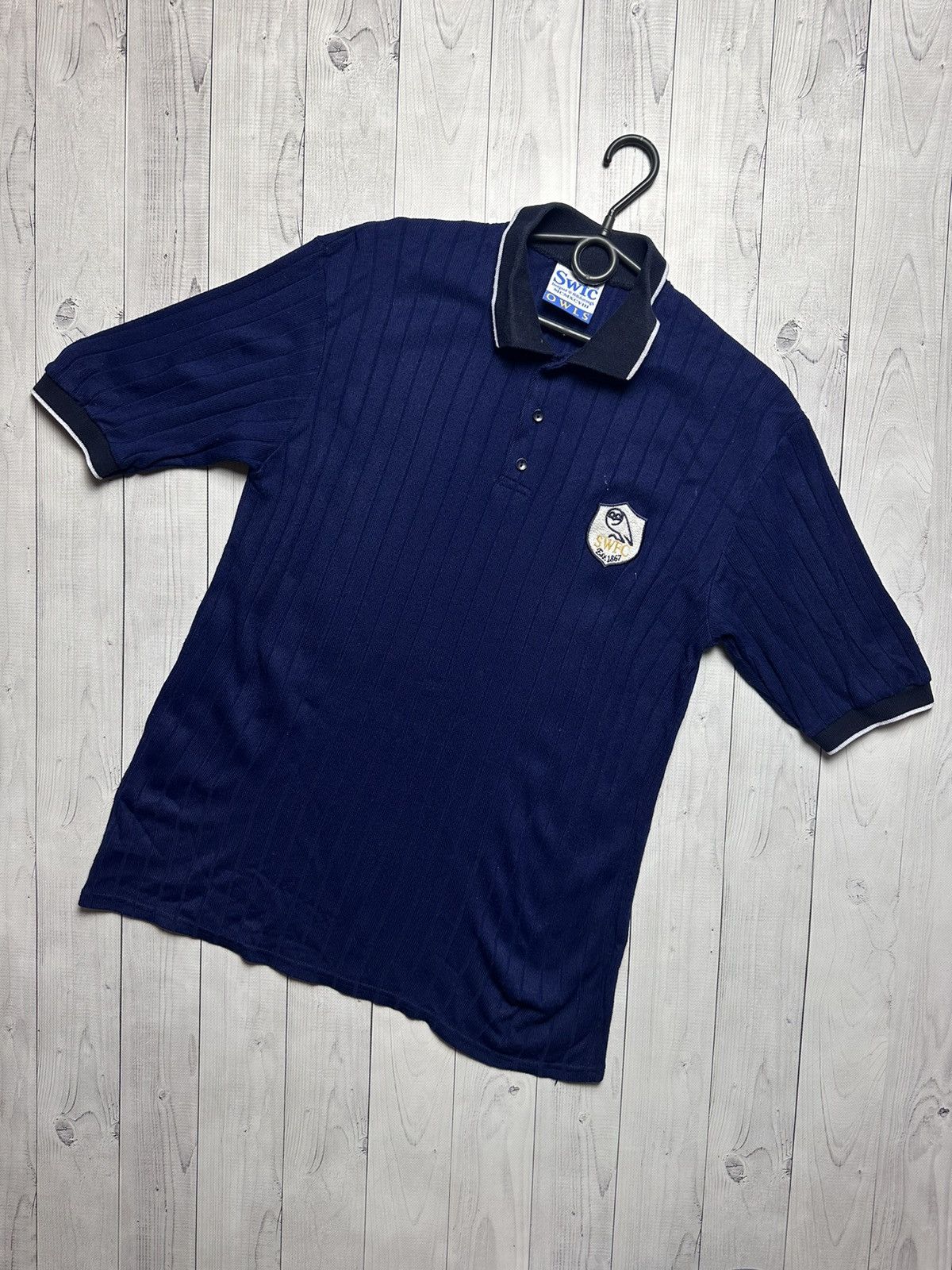 Vintage Vintage Sheffield United soccer polo size M navy rare Size US M / EU 48-50 / 2 - 1 Thumbnail